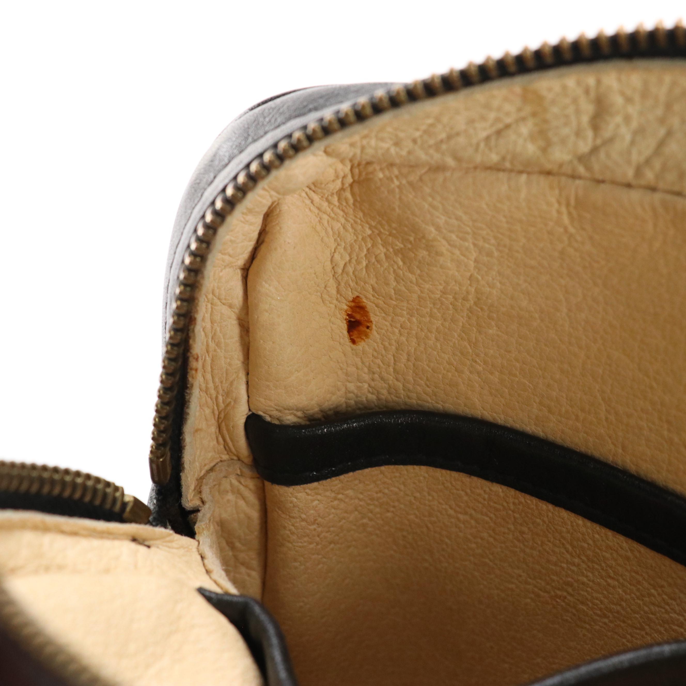 MCM Crossbody Clutch in Black Nylon Visetos with Leather Trim