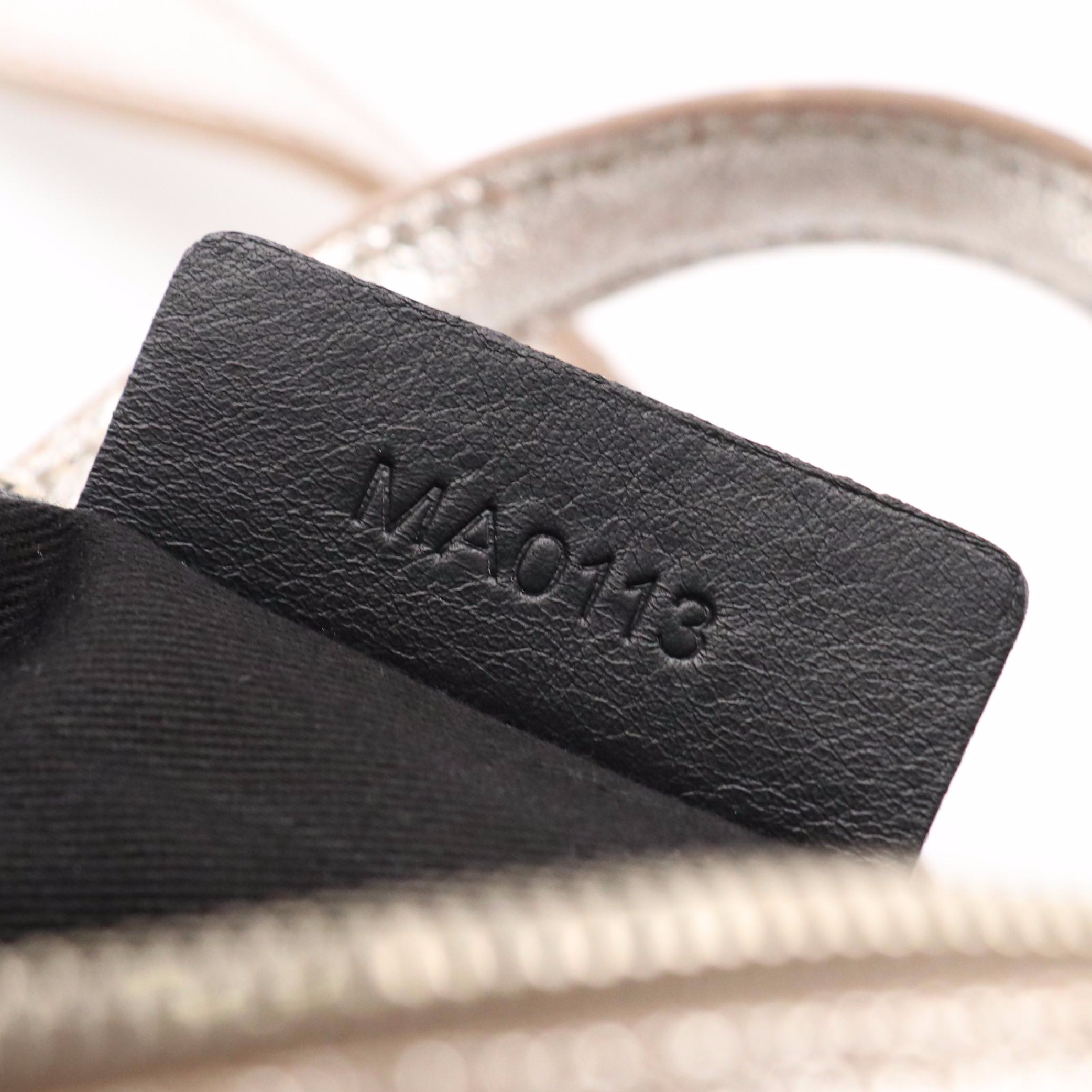 Givenchy Micro Nightingale Two-Way Satchel in Silver Metallic Calfskin Leather