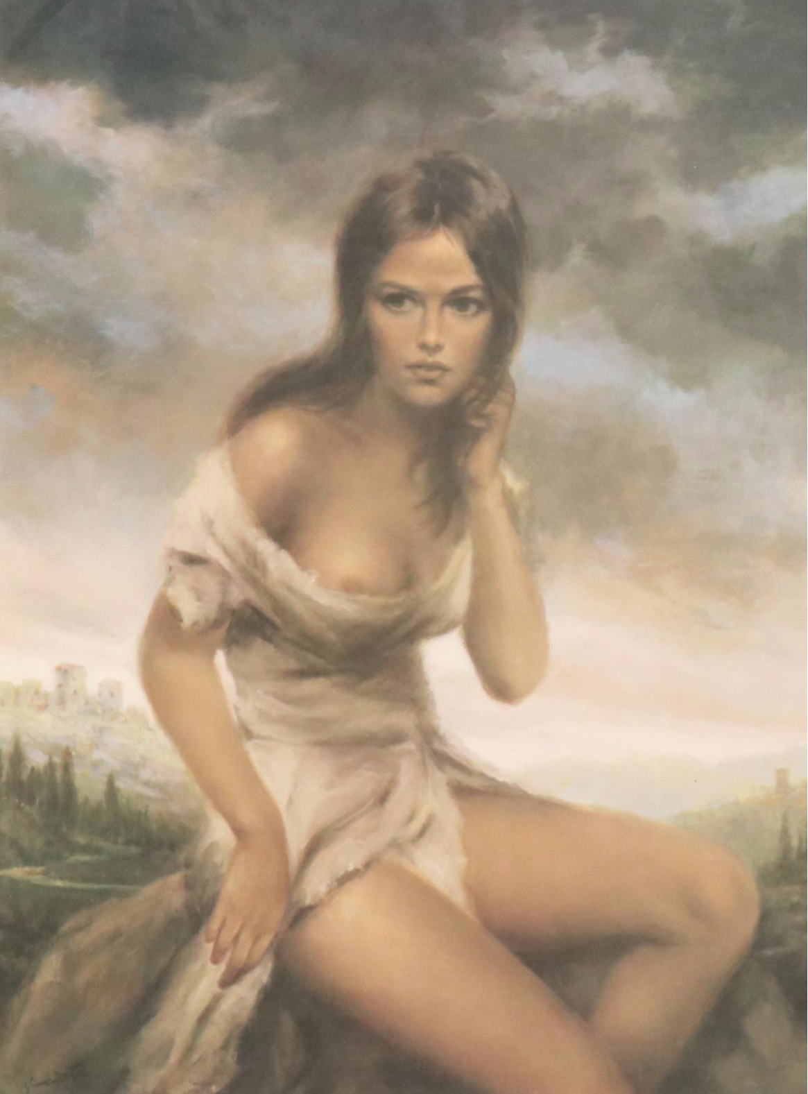 After Joseph Wallace King Offset Lithograph "Broken Silence"