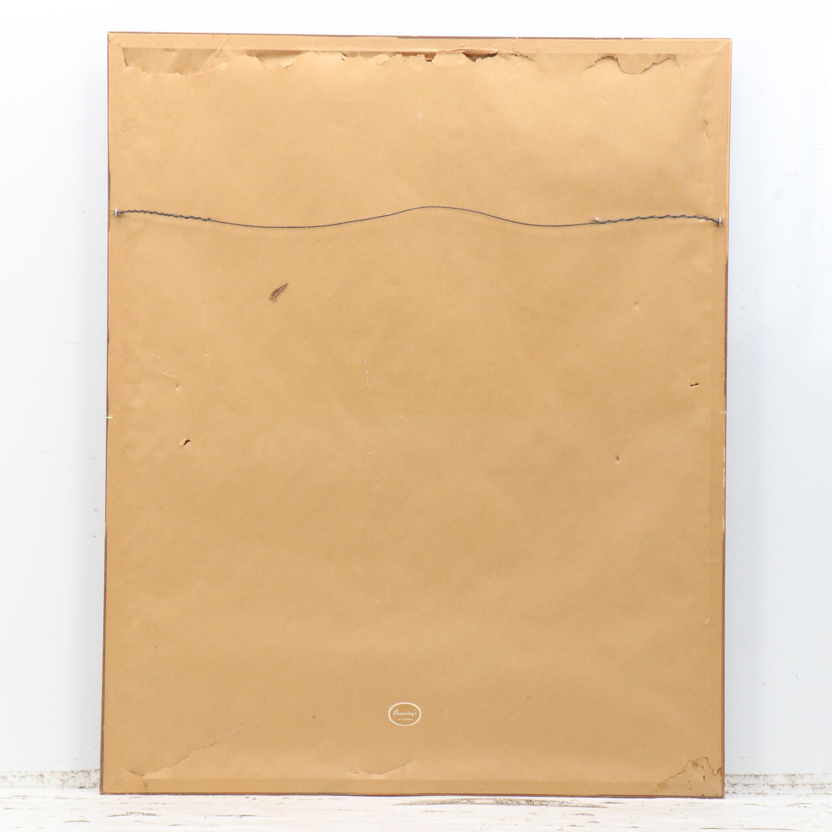 After Joseph Wallace King Offset Lithograph "Broken Silence"