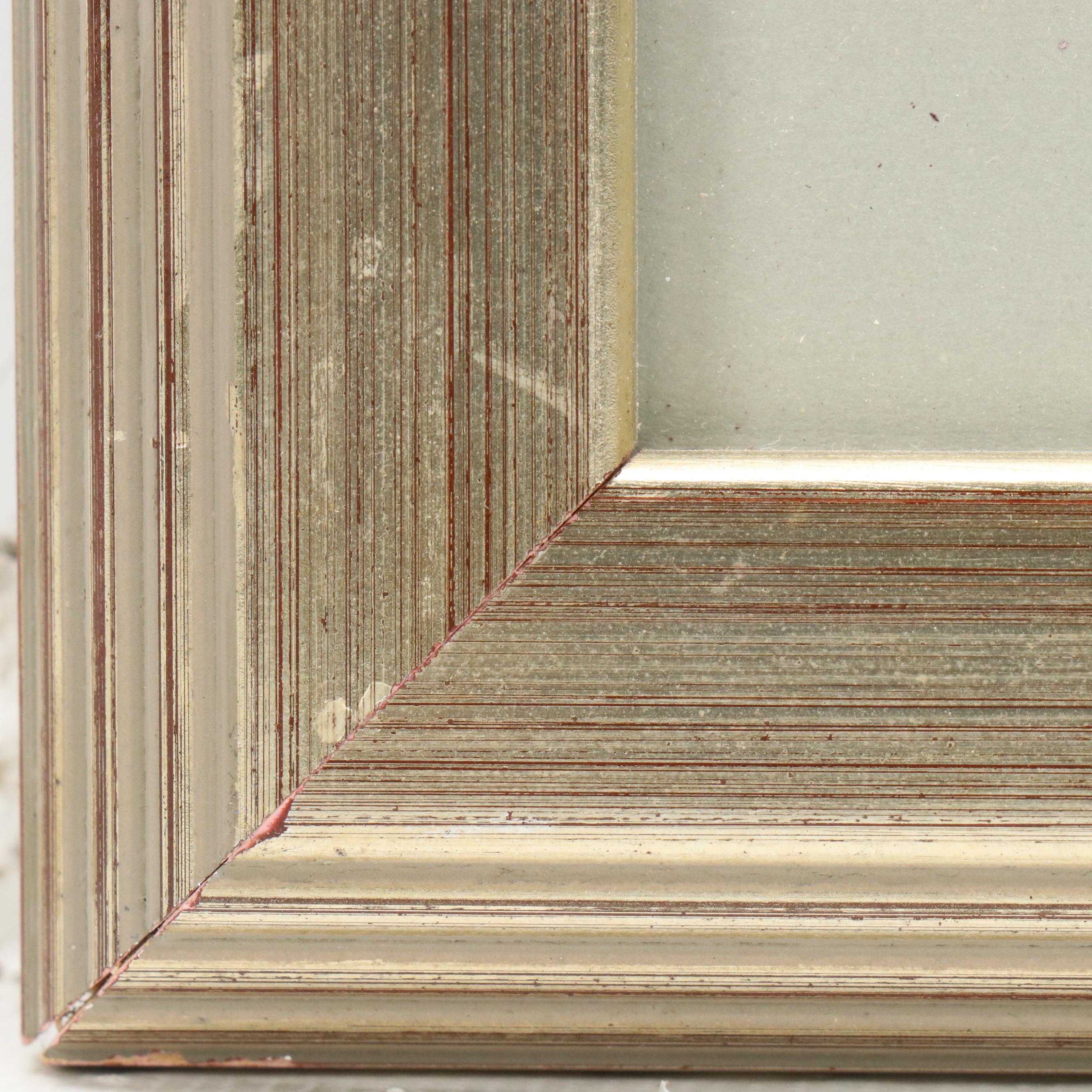 Robert Fabe Watercolor Painting of Neighborhood Landscape, Circa 1960