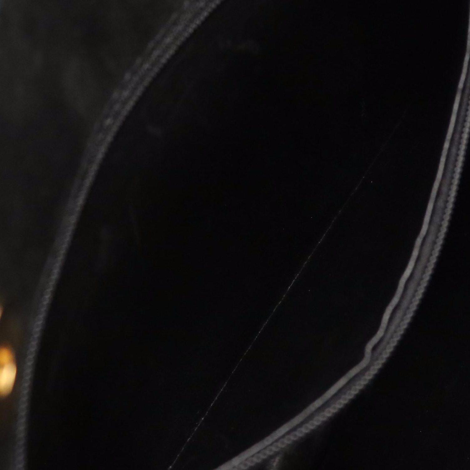 Salvatore Ferragamo Vara Bow Handbag in Black Suede