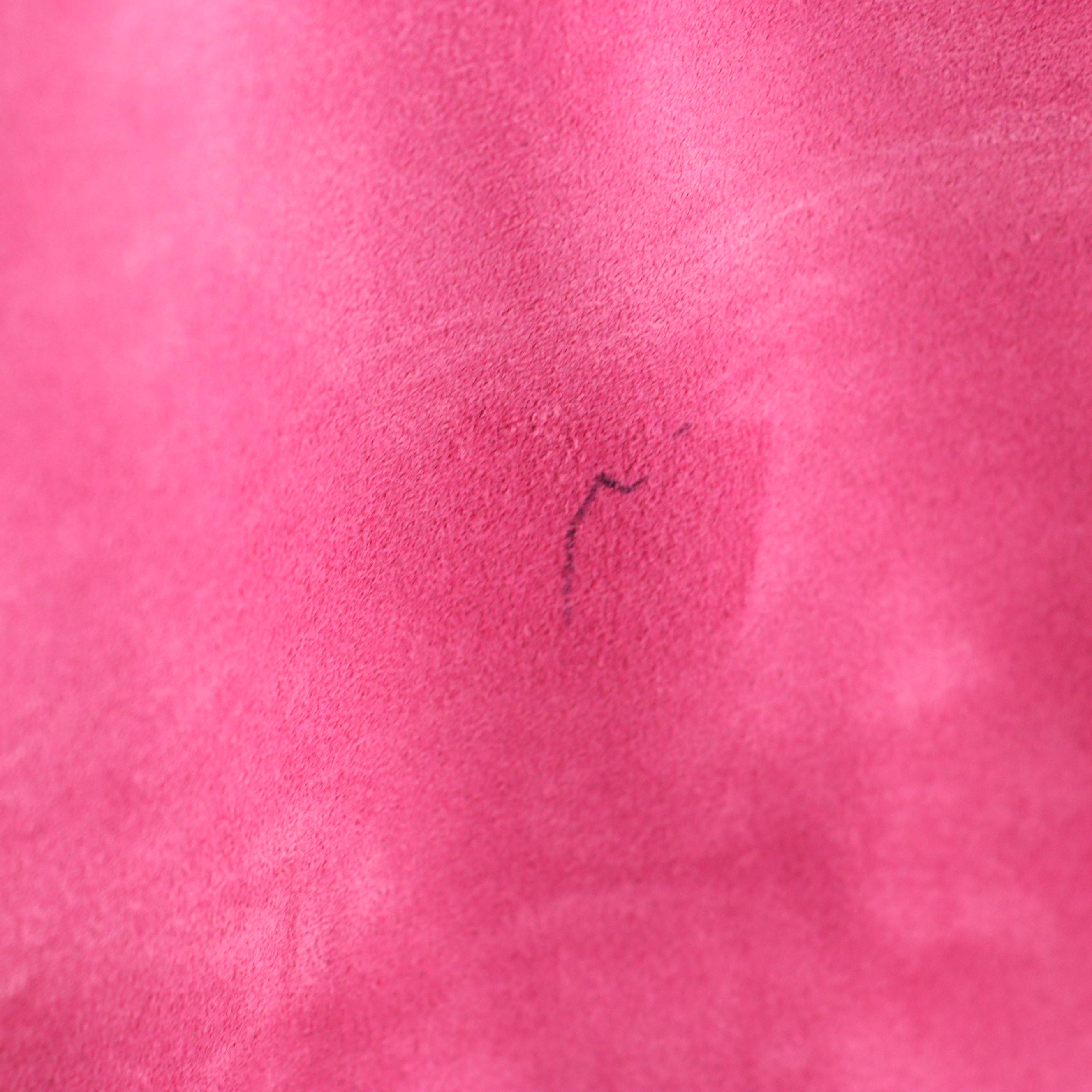 Saint Laurent YSL Large Front Flap Chain Link Crossbody Bag in Hot Pink Calfskin