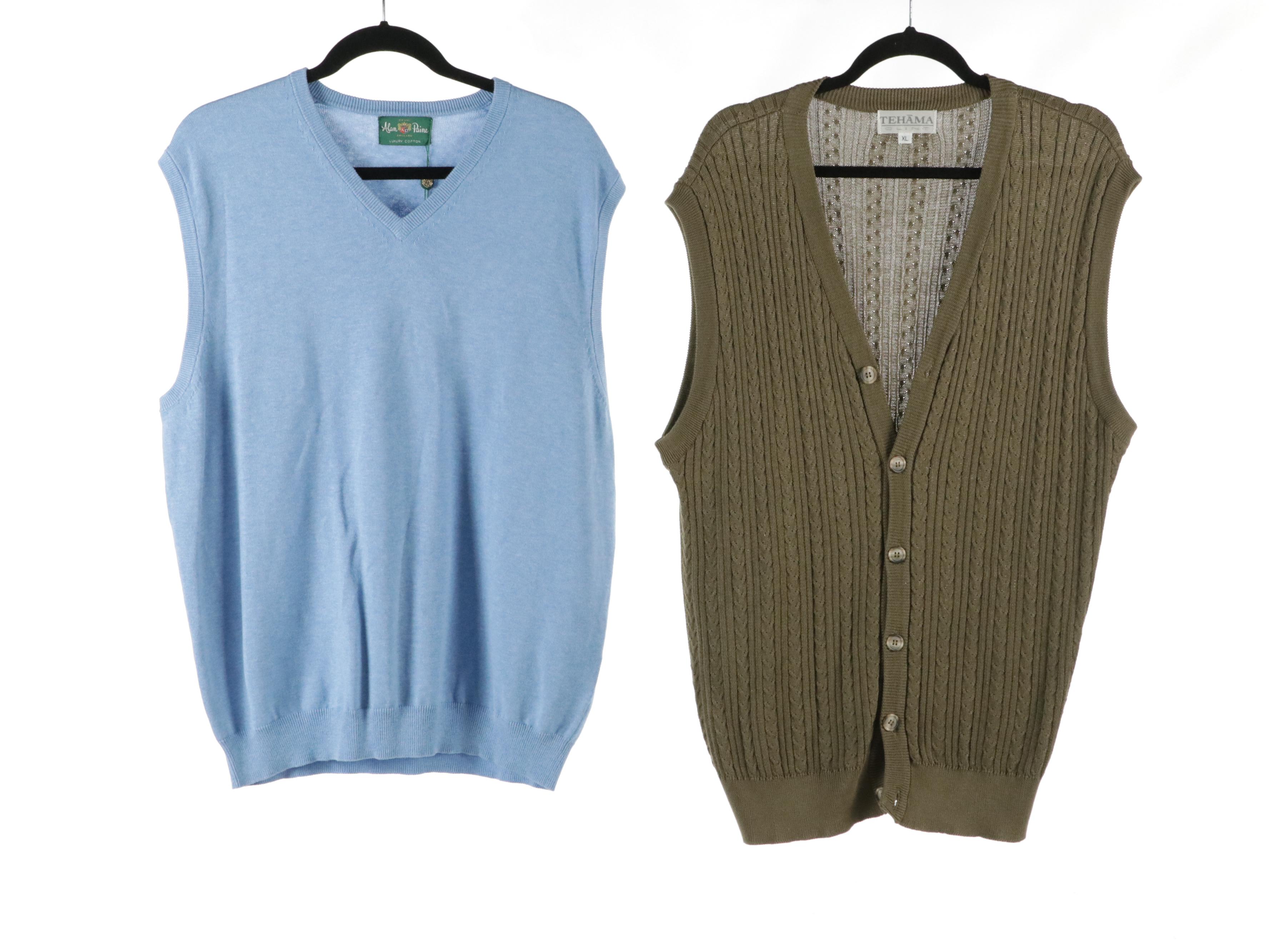 Men's Adidas Golf Vest, Polo Ralph Lauren, Braemar, and More Knit Sweater Vests