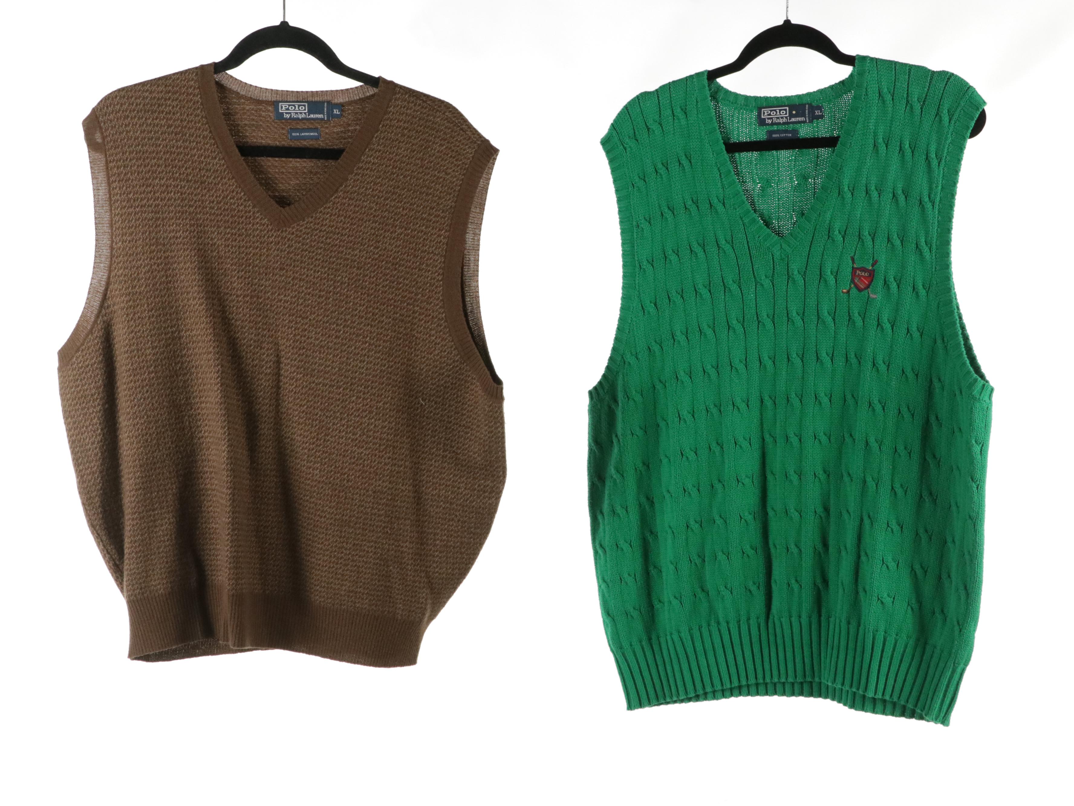 Men's Adidas Golf Vest, Polo Ralph Lauren, Braemar, and More Knit Sweater Vests