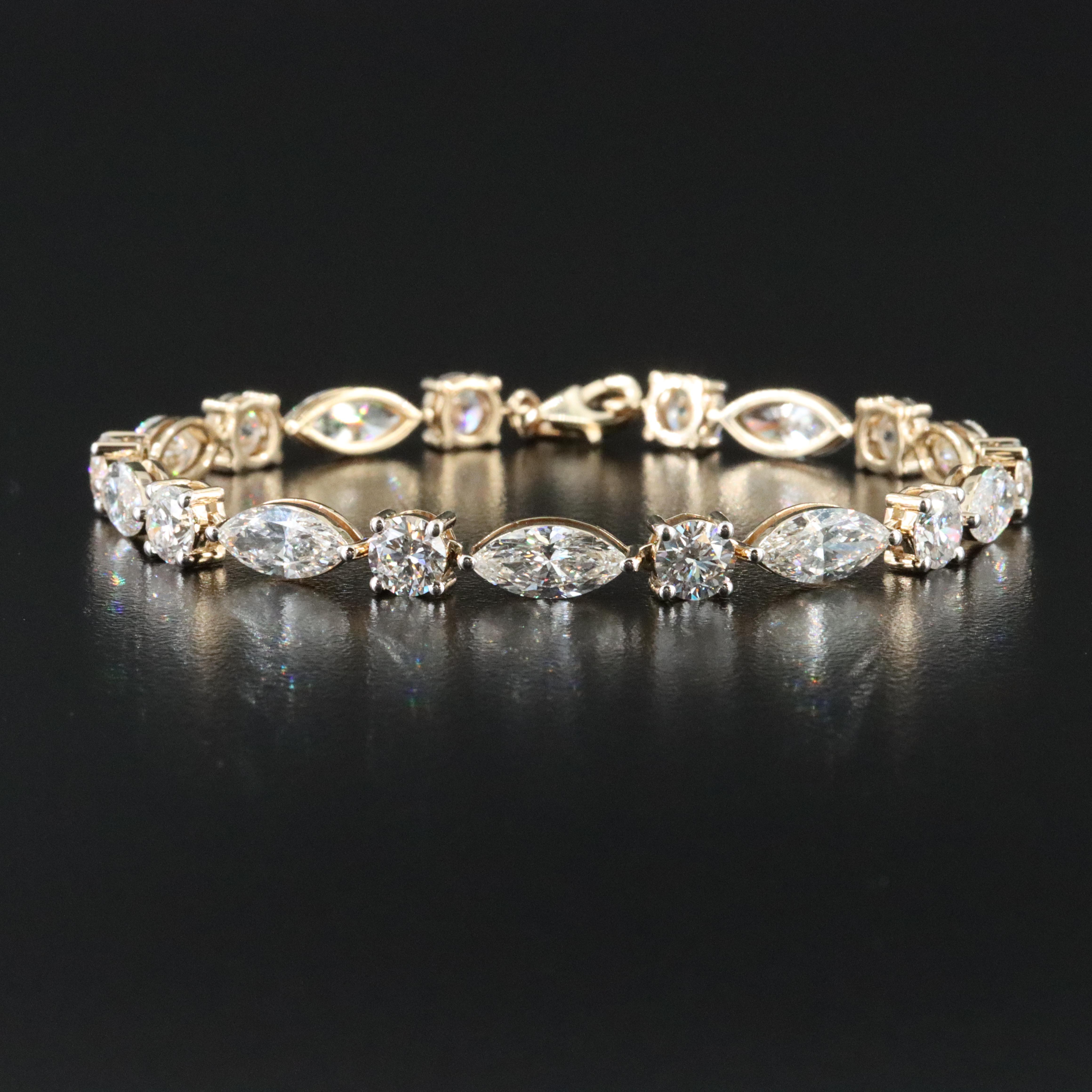 14K 14.26 CTW Lab Grown Diamond Bracelet