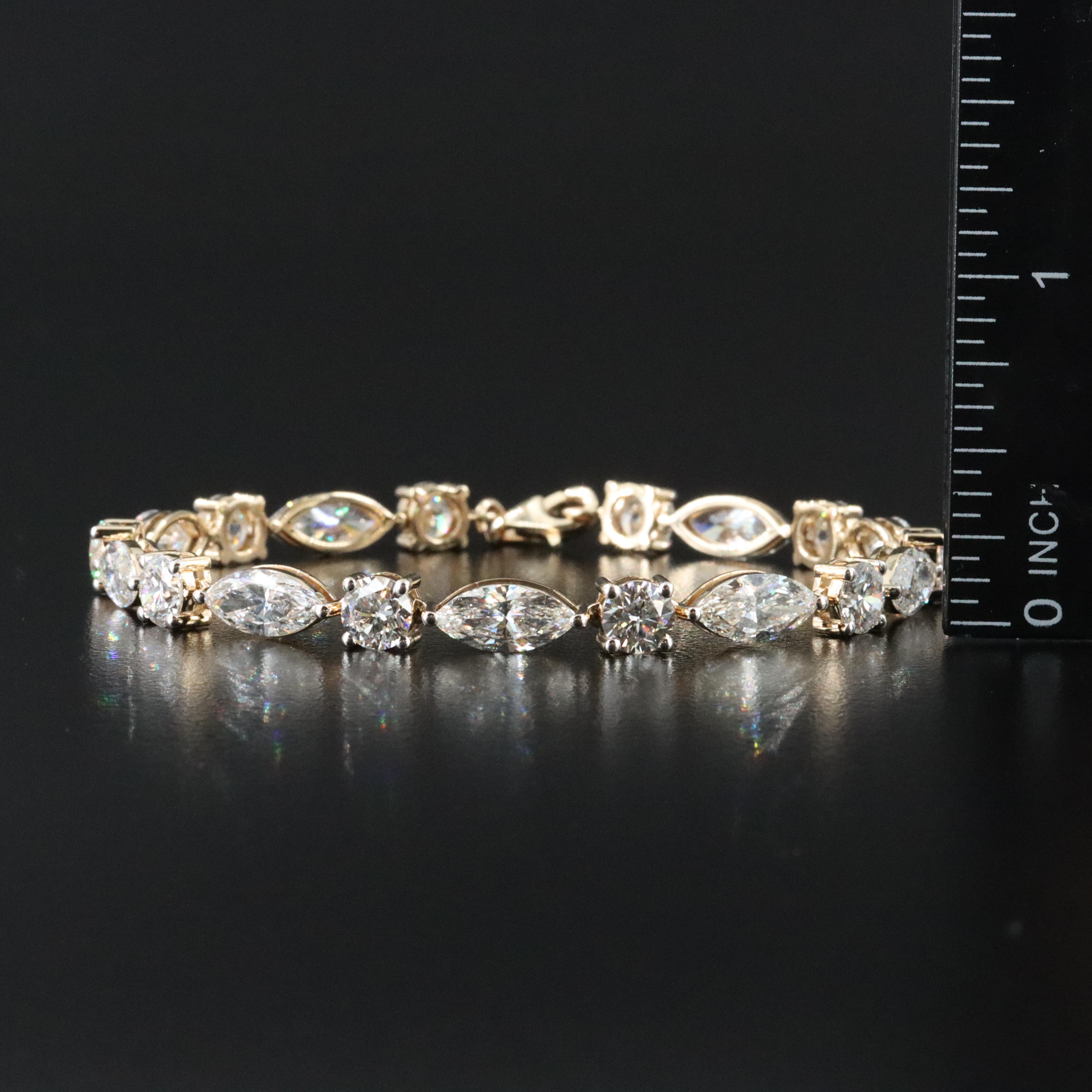 14K 14.26 CTW Lab Grown Diamond Bracelet