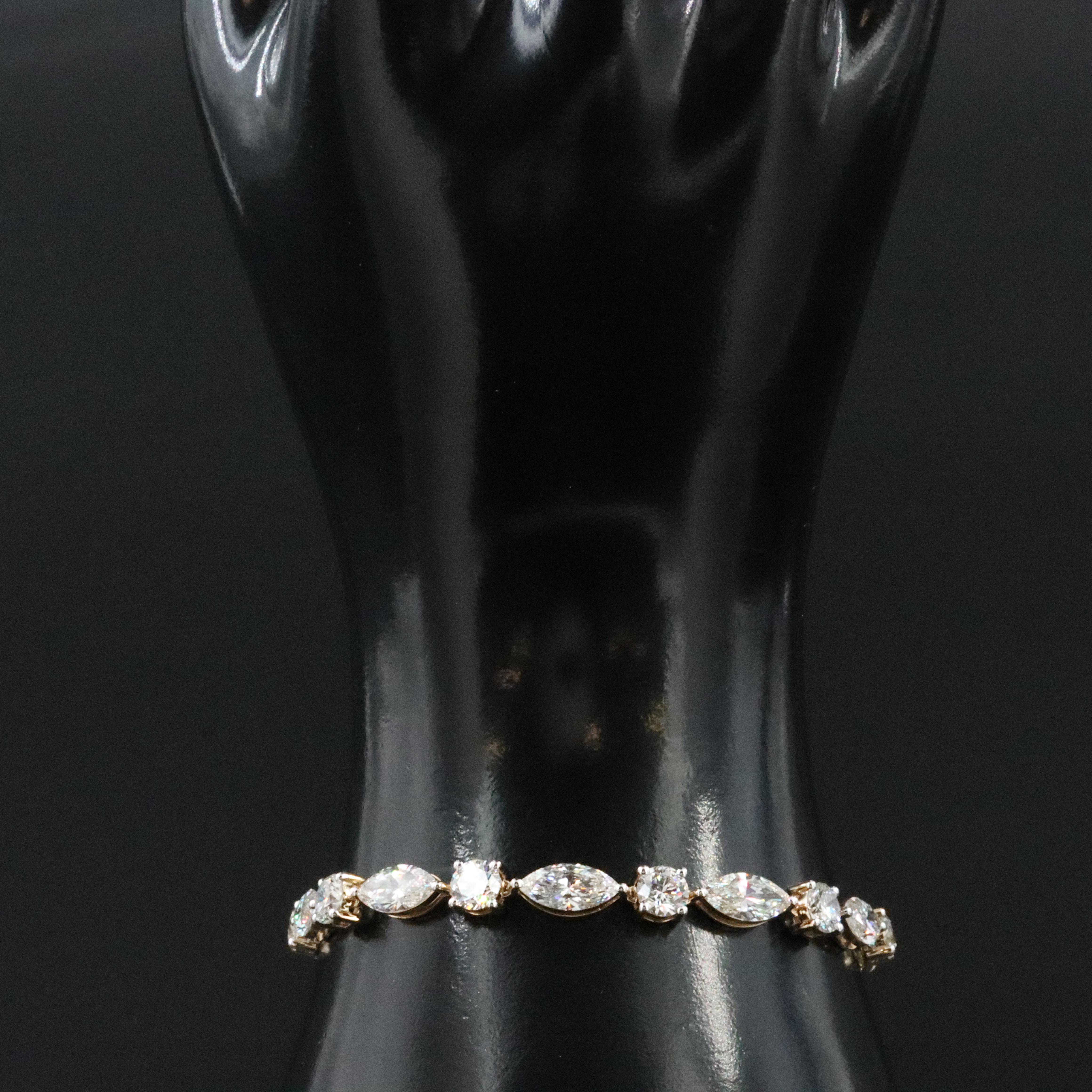 14K 14.26 CTW Lab Grown Diamond Bracelet