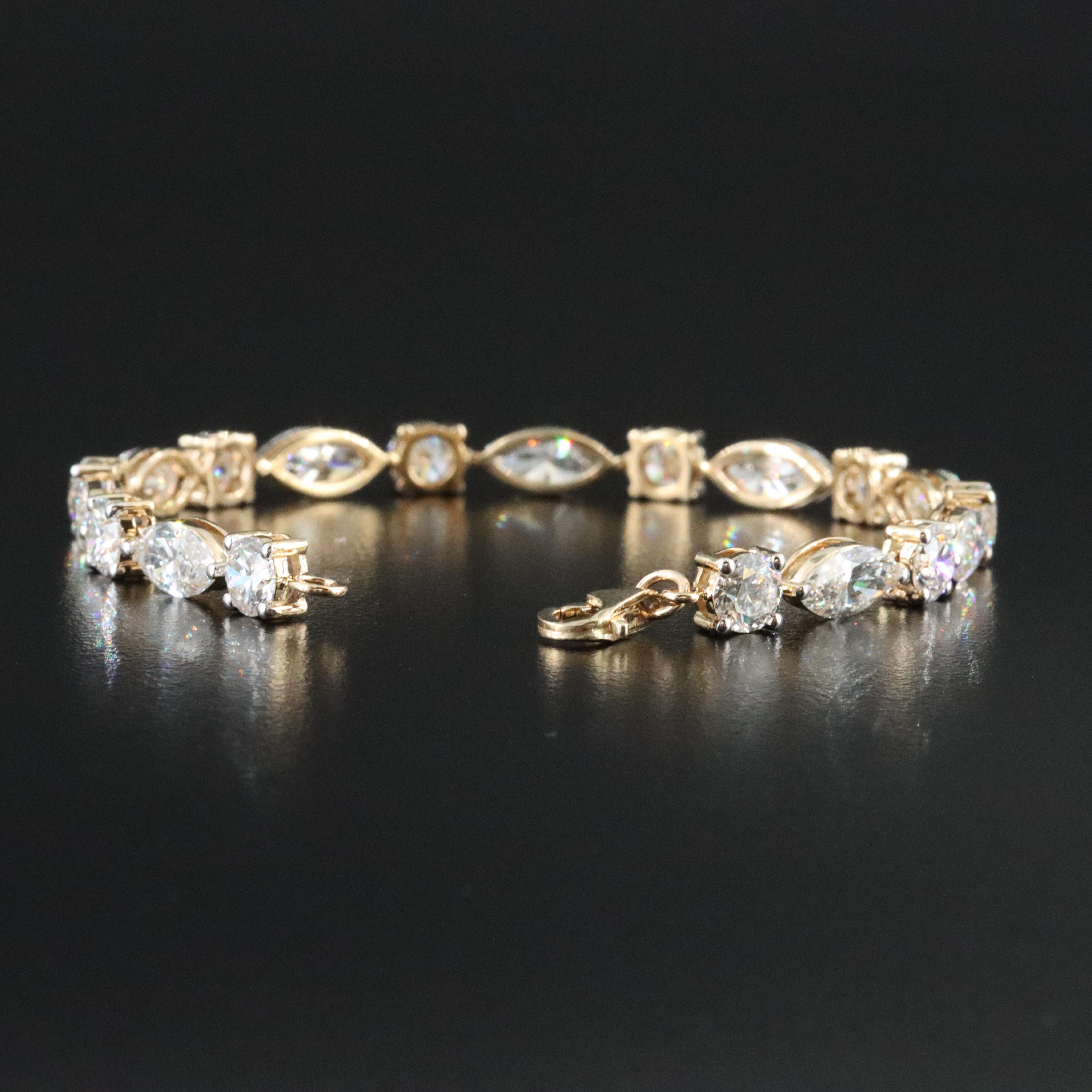 14K 14.26 CTW Lab Grown Diamond Bracelet
