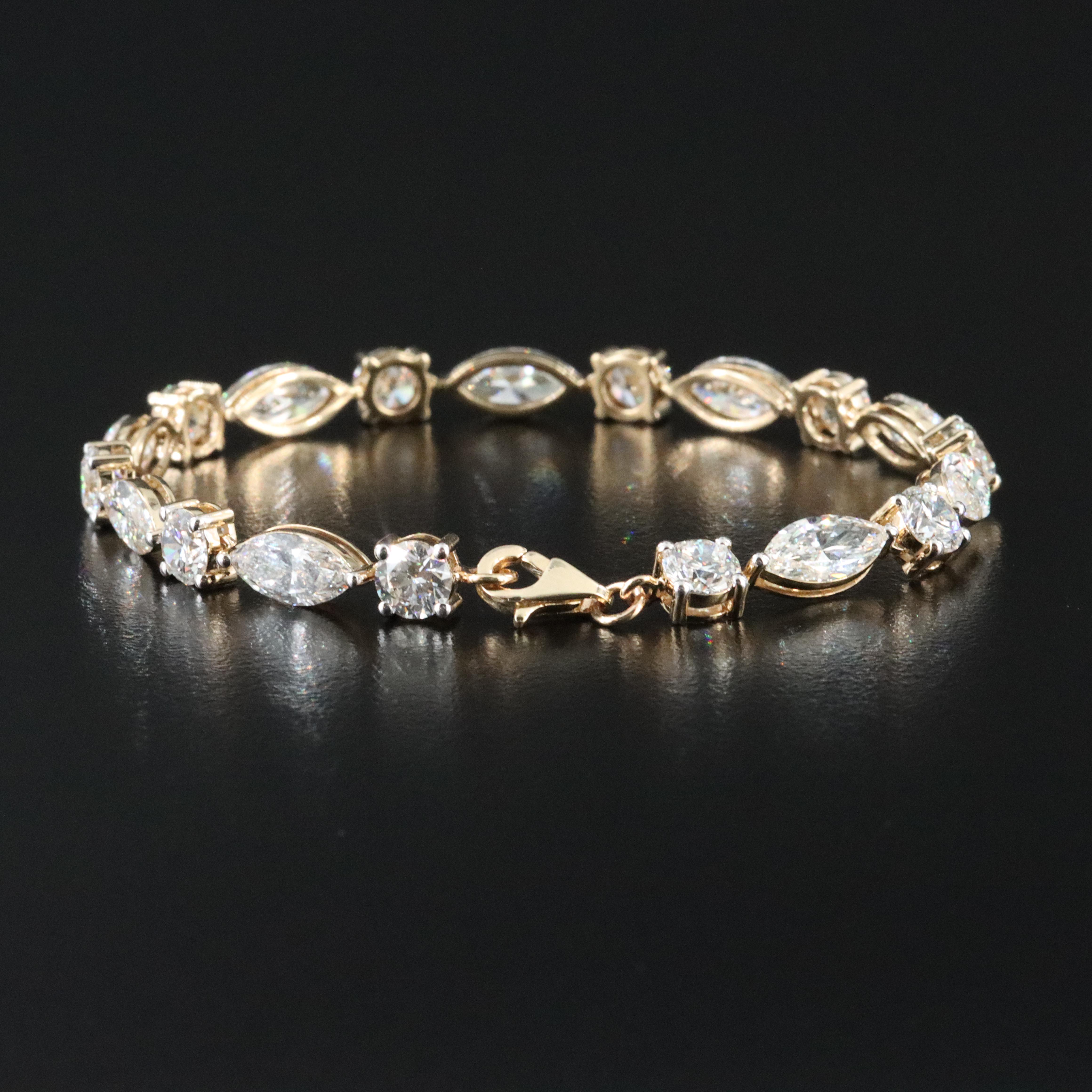 14K 14.26 CTW Lab Grown Diamond Bracelet