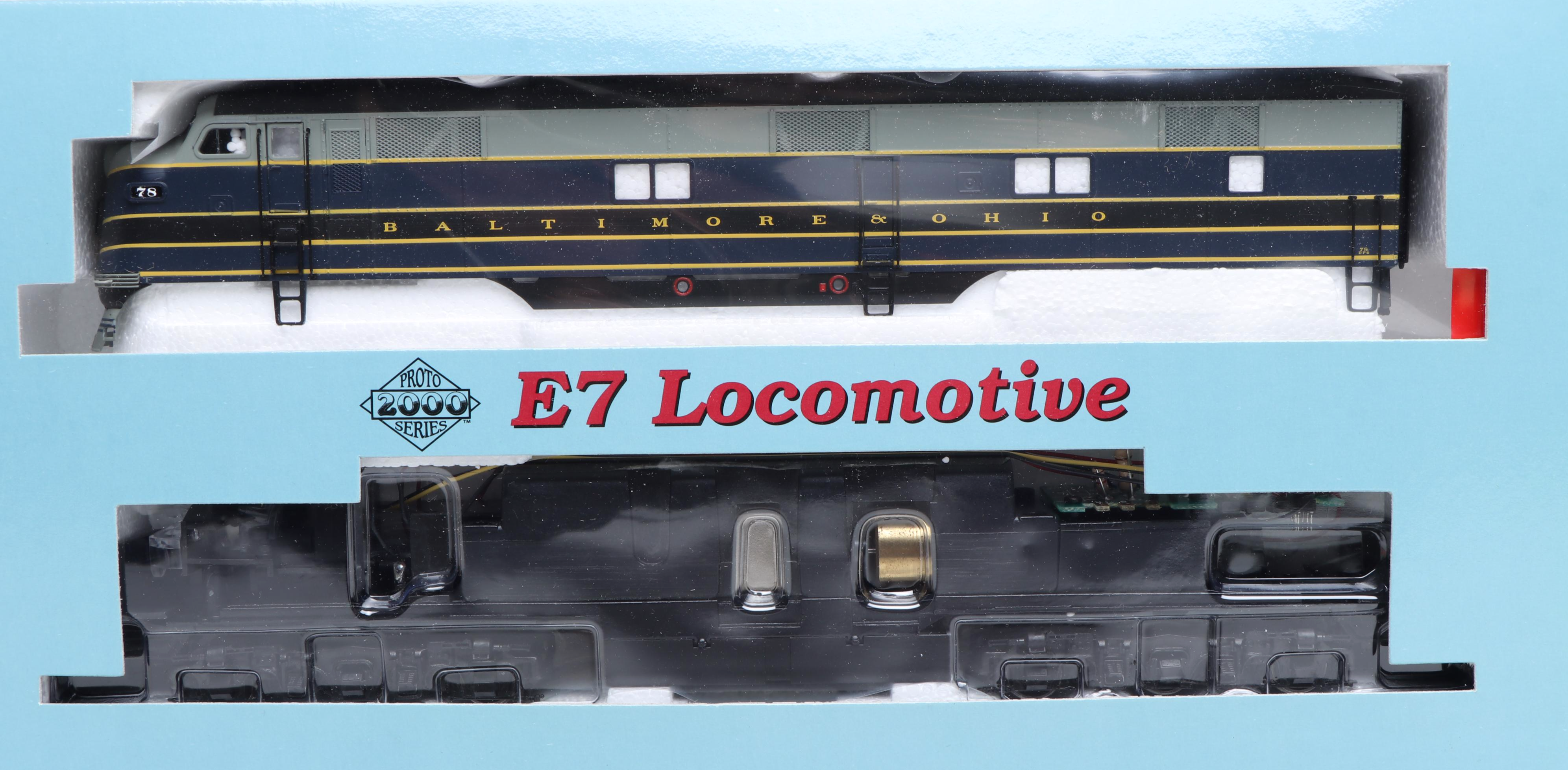 Proto Series 2000 HO Scale E7 Locomotive and More Train Cars