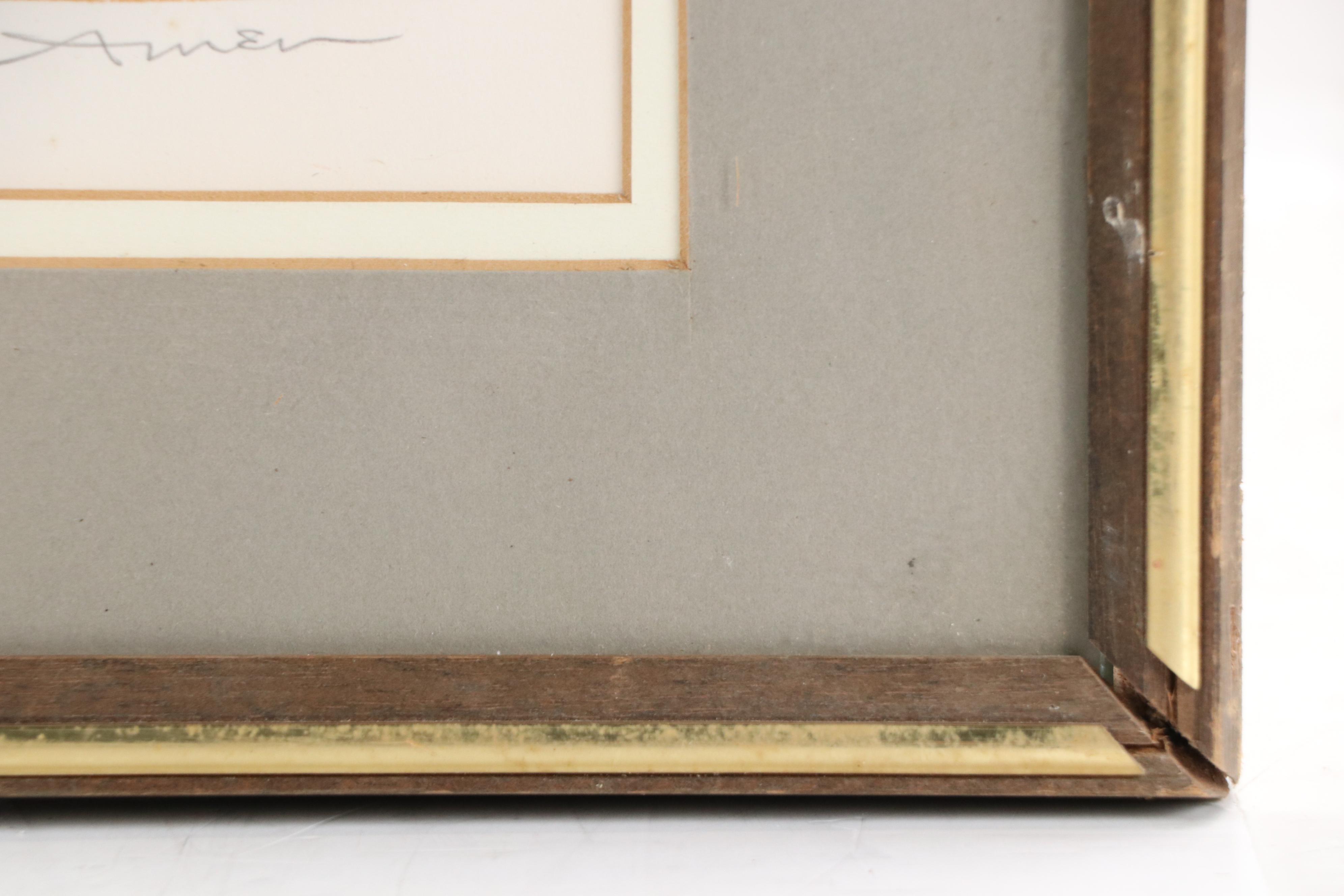 Irving Amen Color Woodcut "Florence Italy"