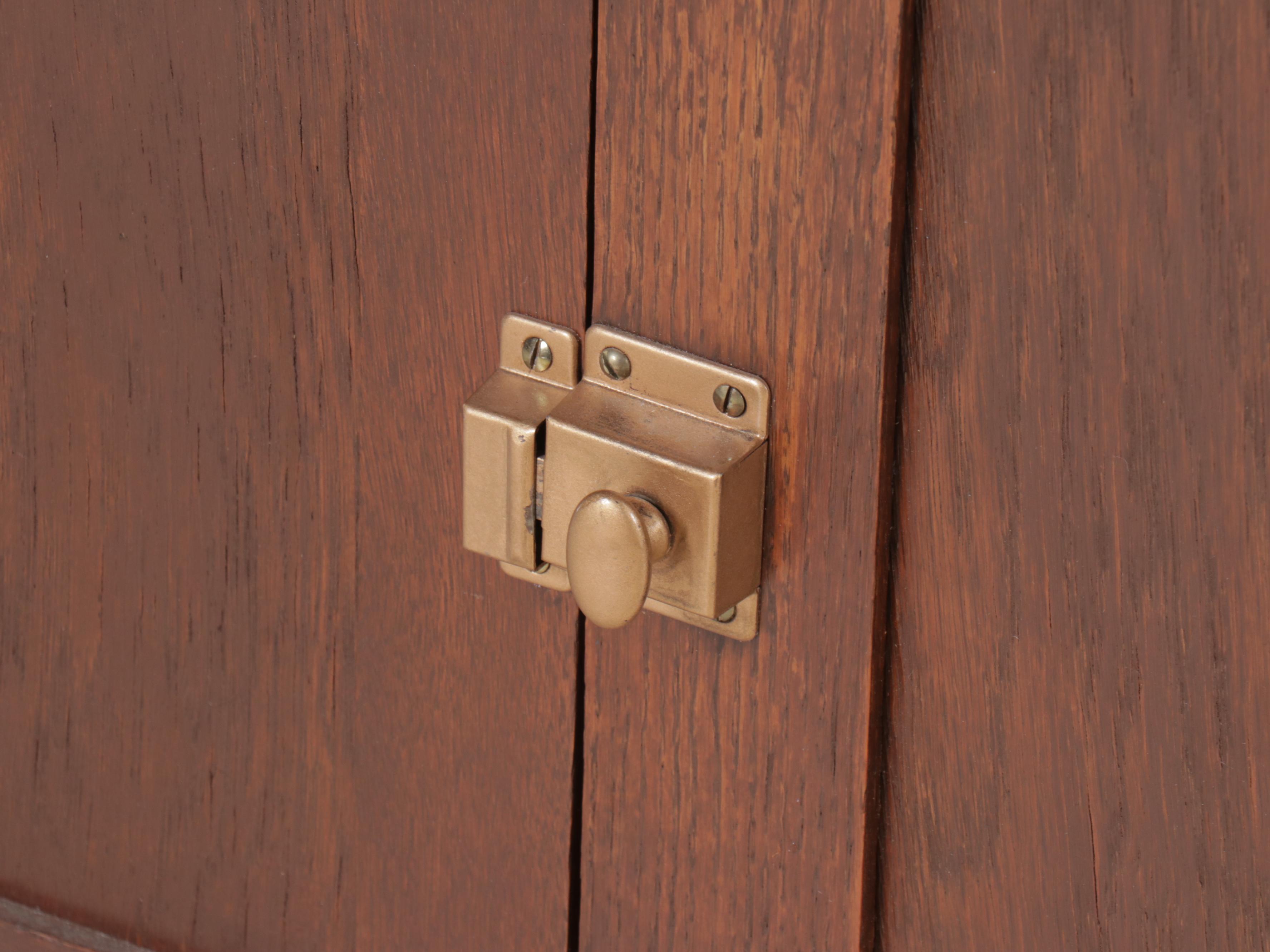 Primitive Style Parcel-Painted Wood China Cabinet