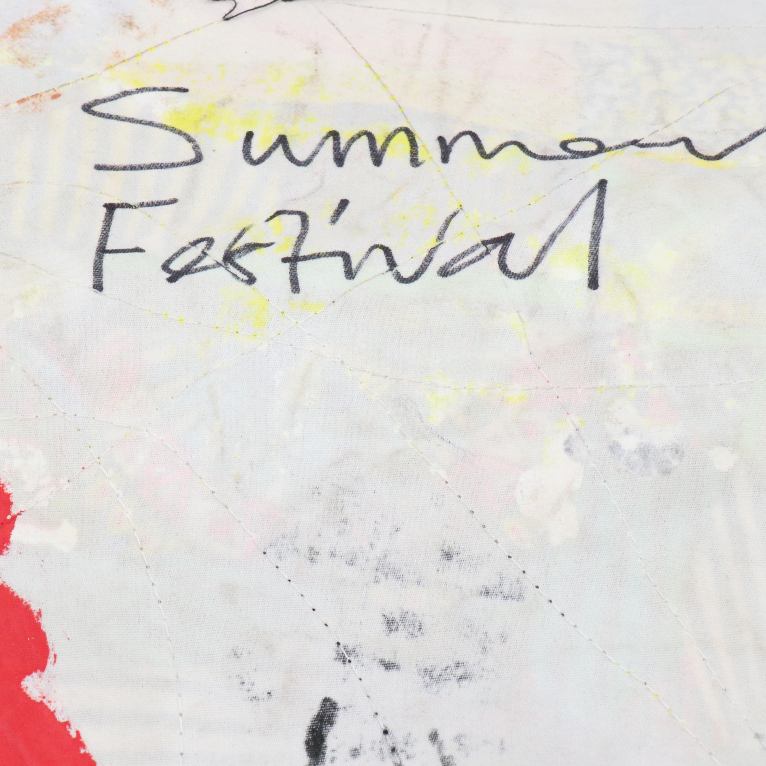 Abiola Idowu Figural Stylized Collage "Summer Festival," 2023