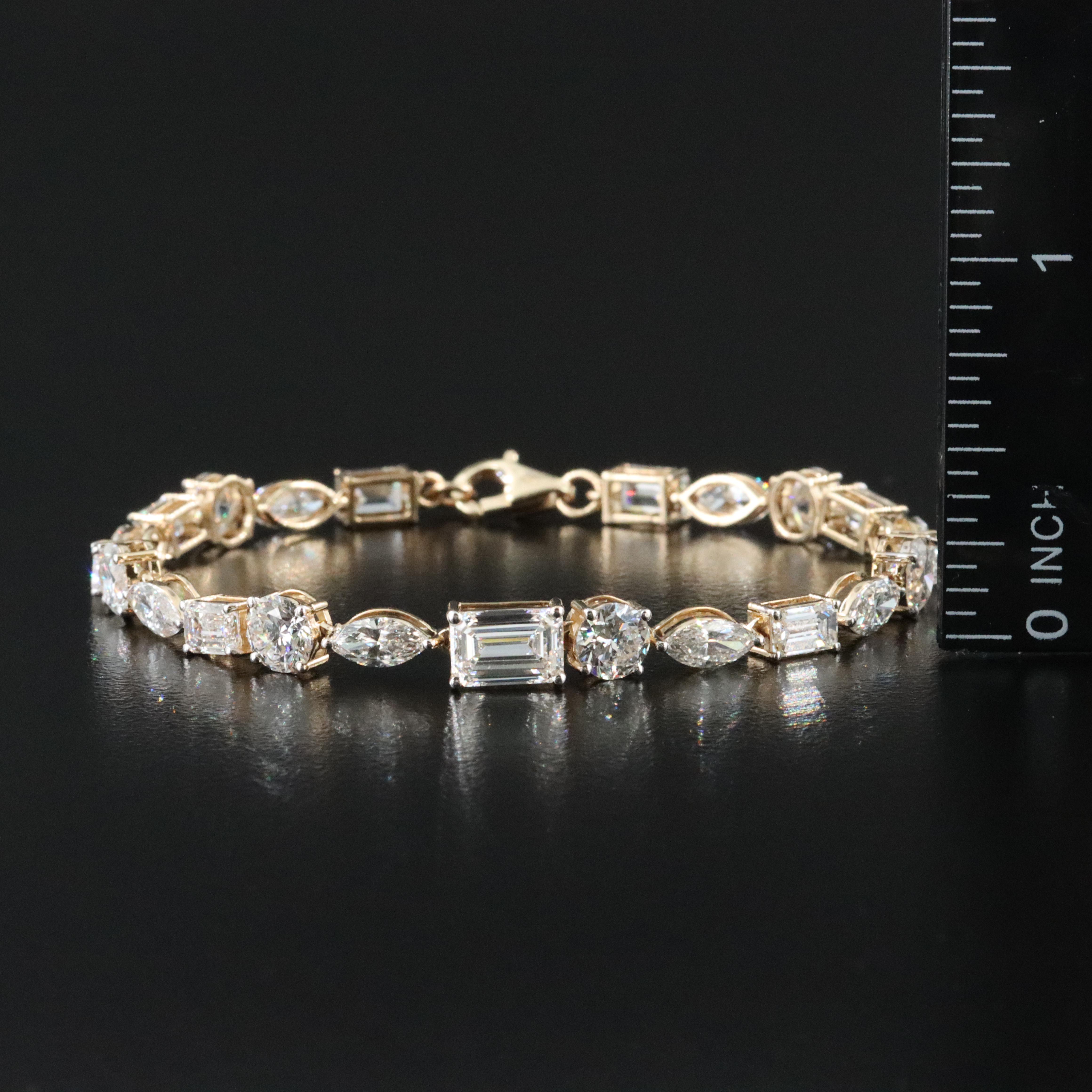 14K 10.64 CTW Lab Grown Diamond Bracelet