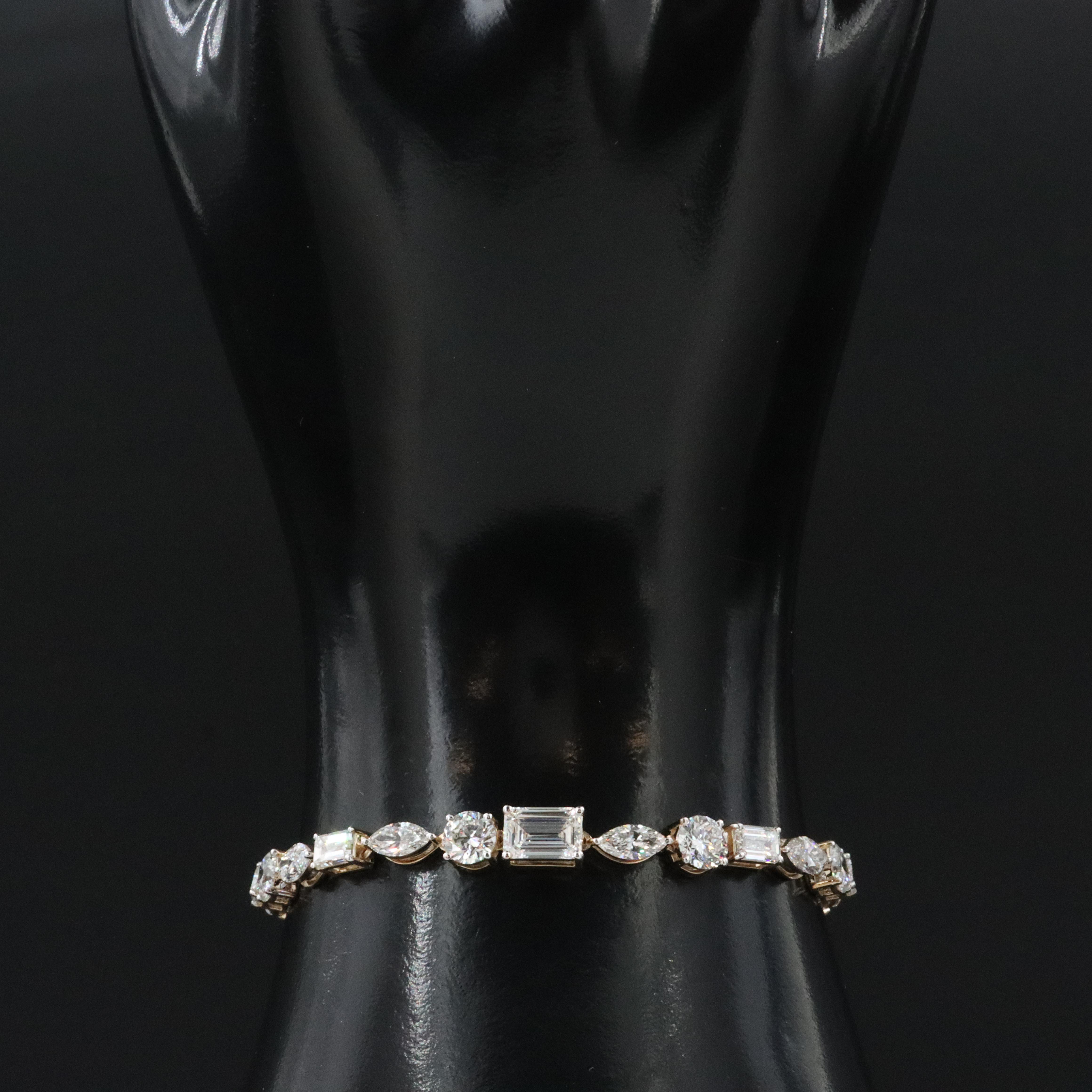 14K 10.64 CTW Lab Grown Diamond Bracelet