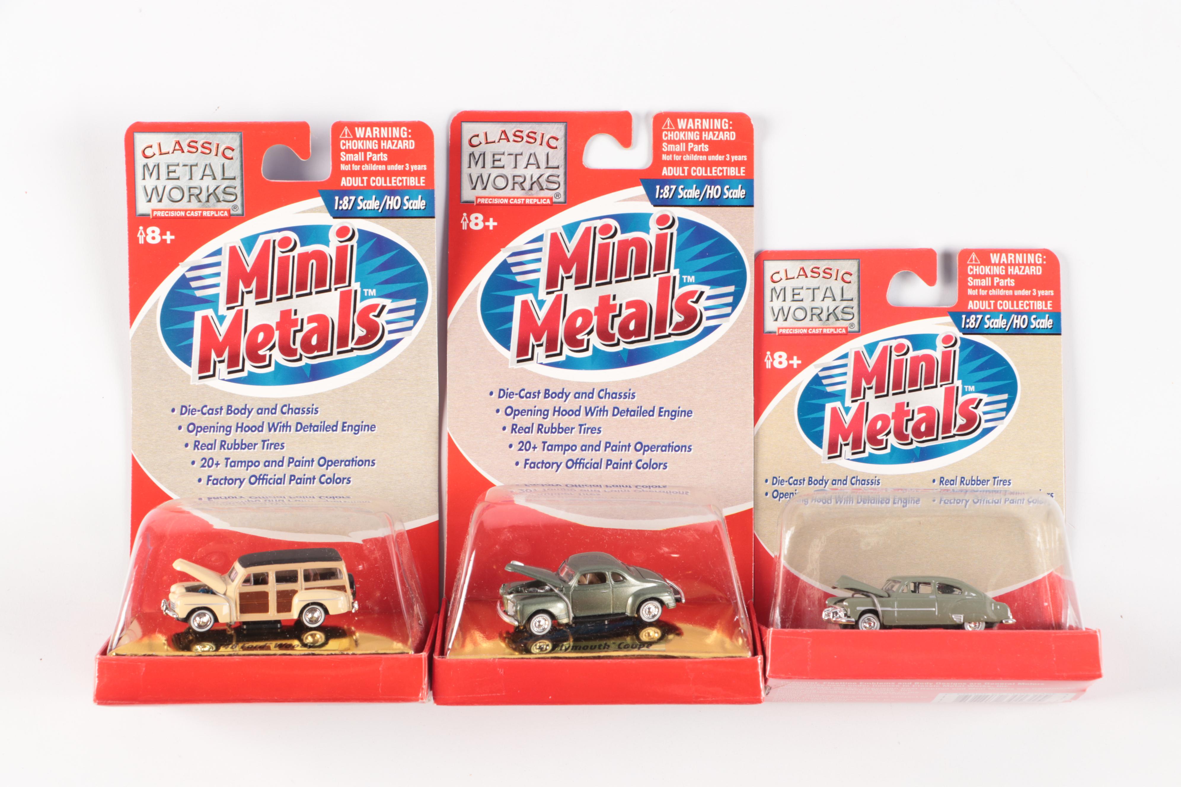 Con-Cor "U-Haul Supermovers" and Classic Metal Works "Mini Metals" Toy Cars