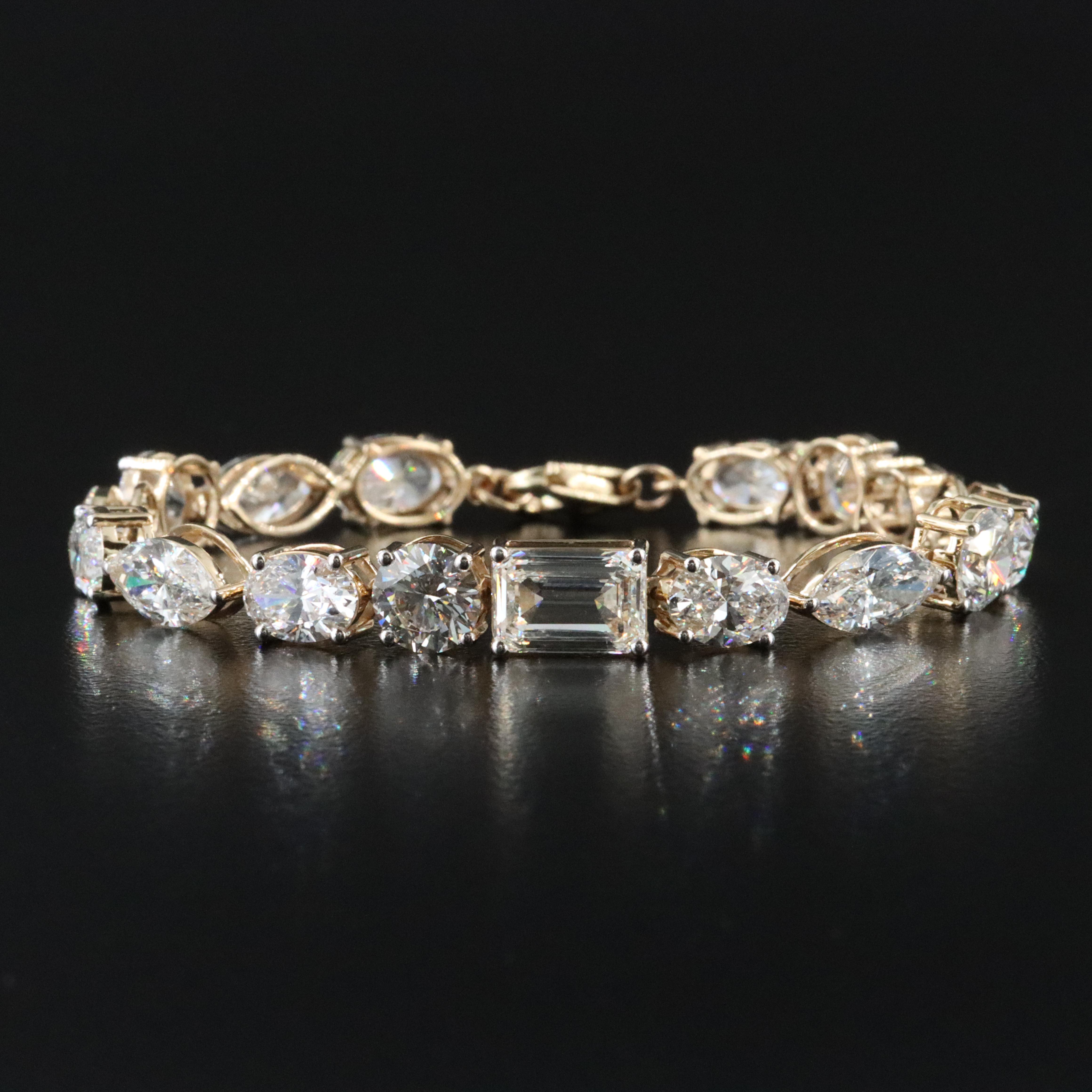 14K 15.69 CTW Lab Grown Diamond Bracelet