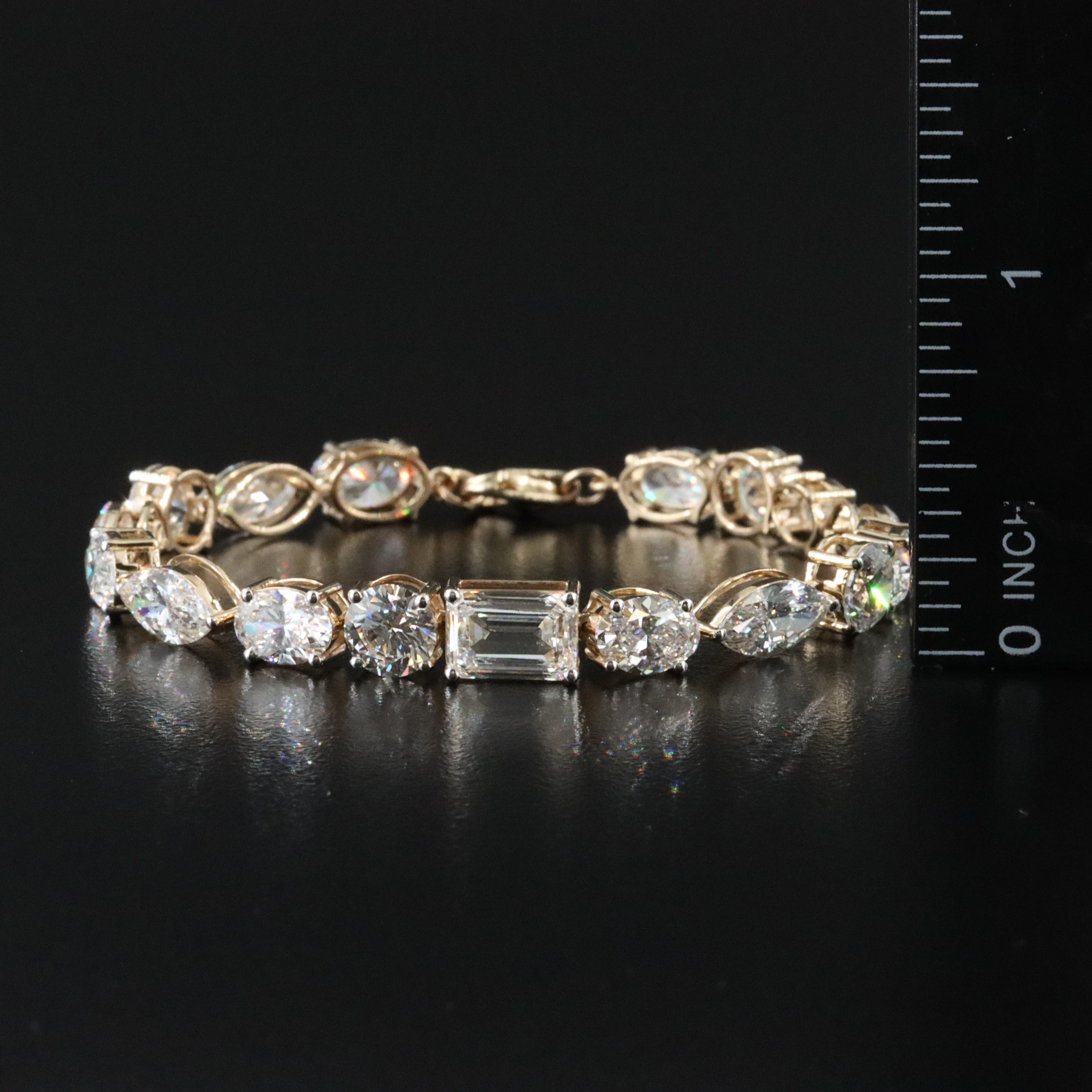 14K 15.69 CTW Lab Grown Diamond Bracelet
