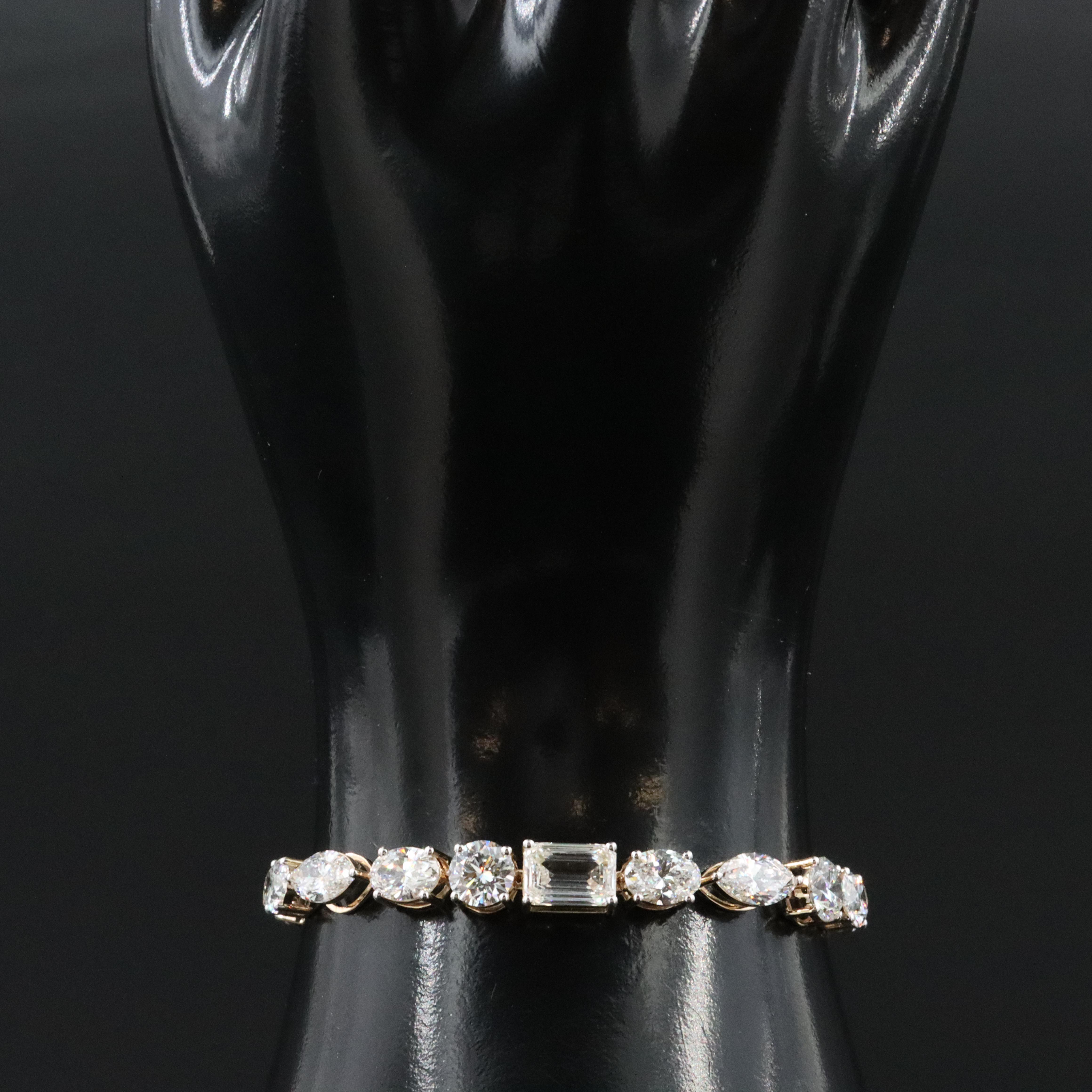 14K 15.69 CTW Lab Grown Diamond Bracelet