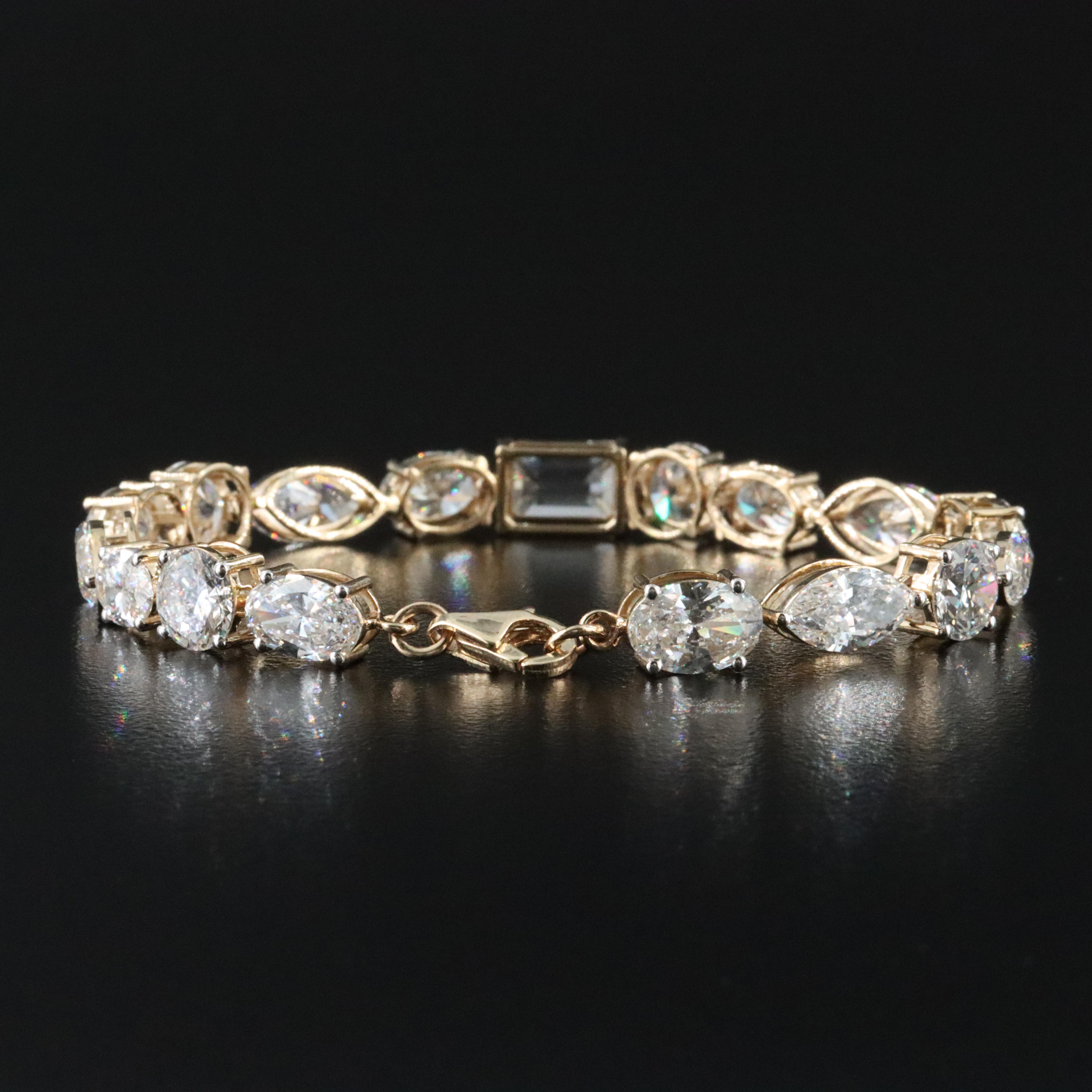 14K 15.69 CTW Lab Grown Diamond Bracelet