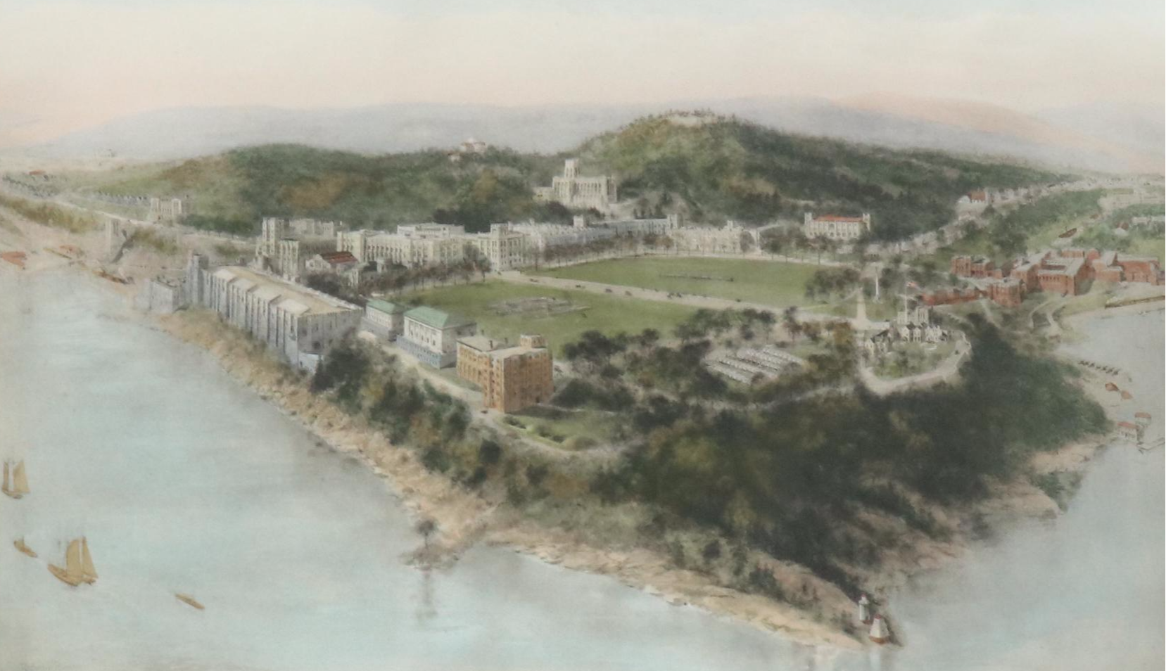 After R. Rummell Engraving "United States Military Academy West Point," 1908