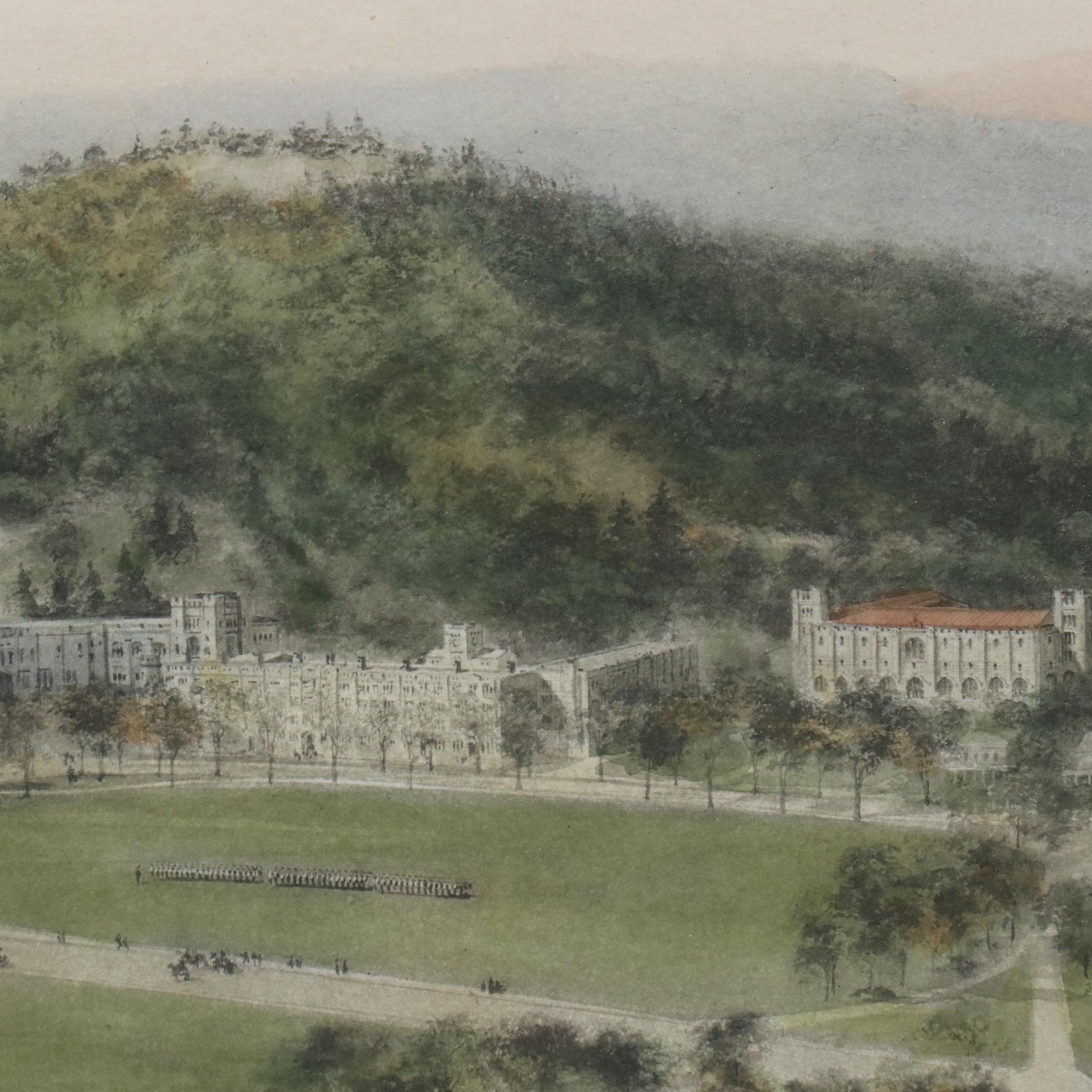 After R. Rummell Engraving "United States Military Academy West Point," 1908