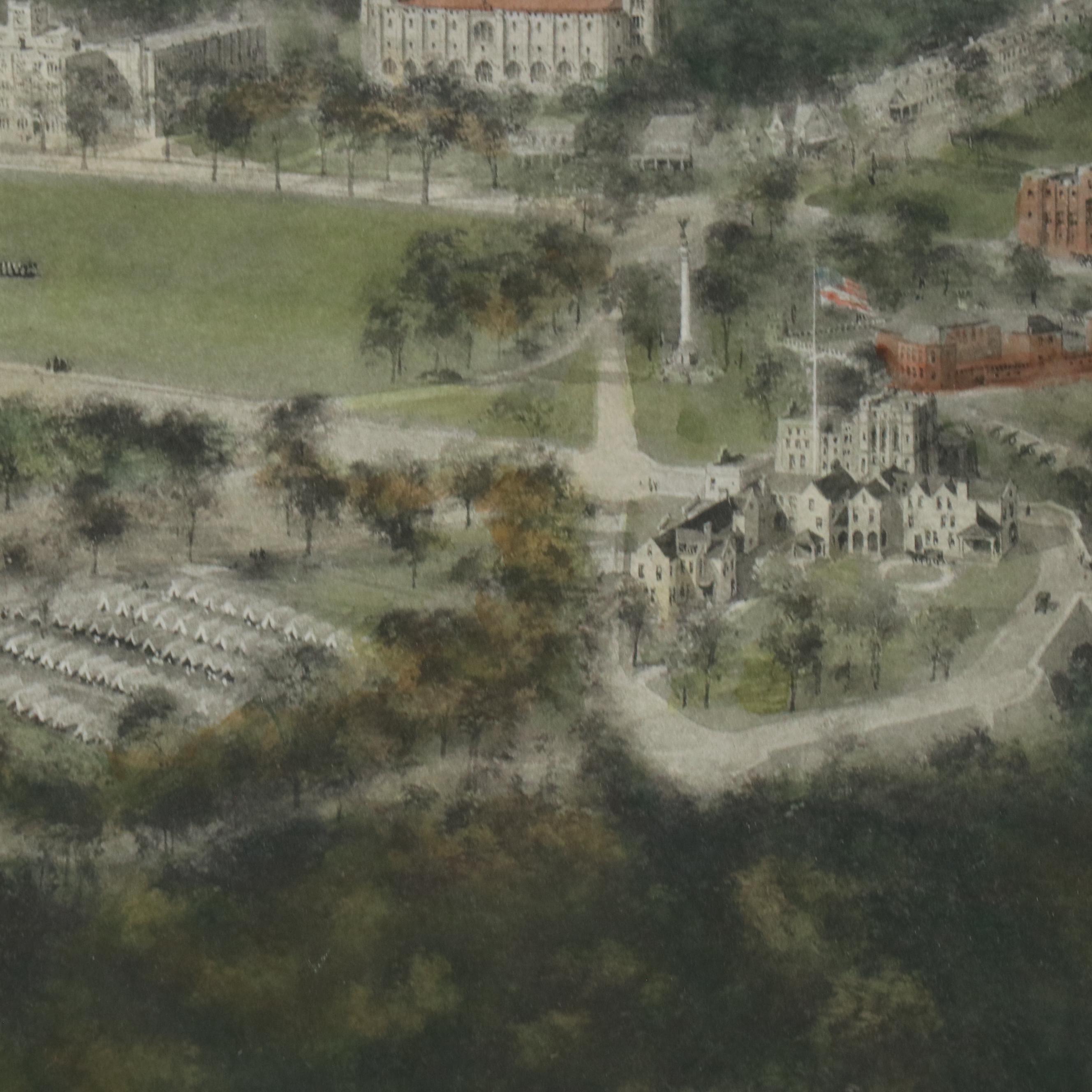 After R. Rummell Engraving "United States Military Academy West Point," 1908