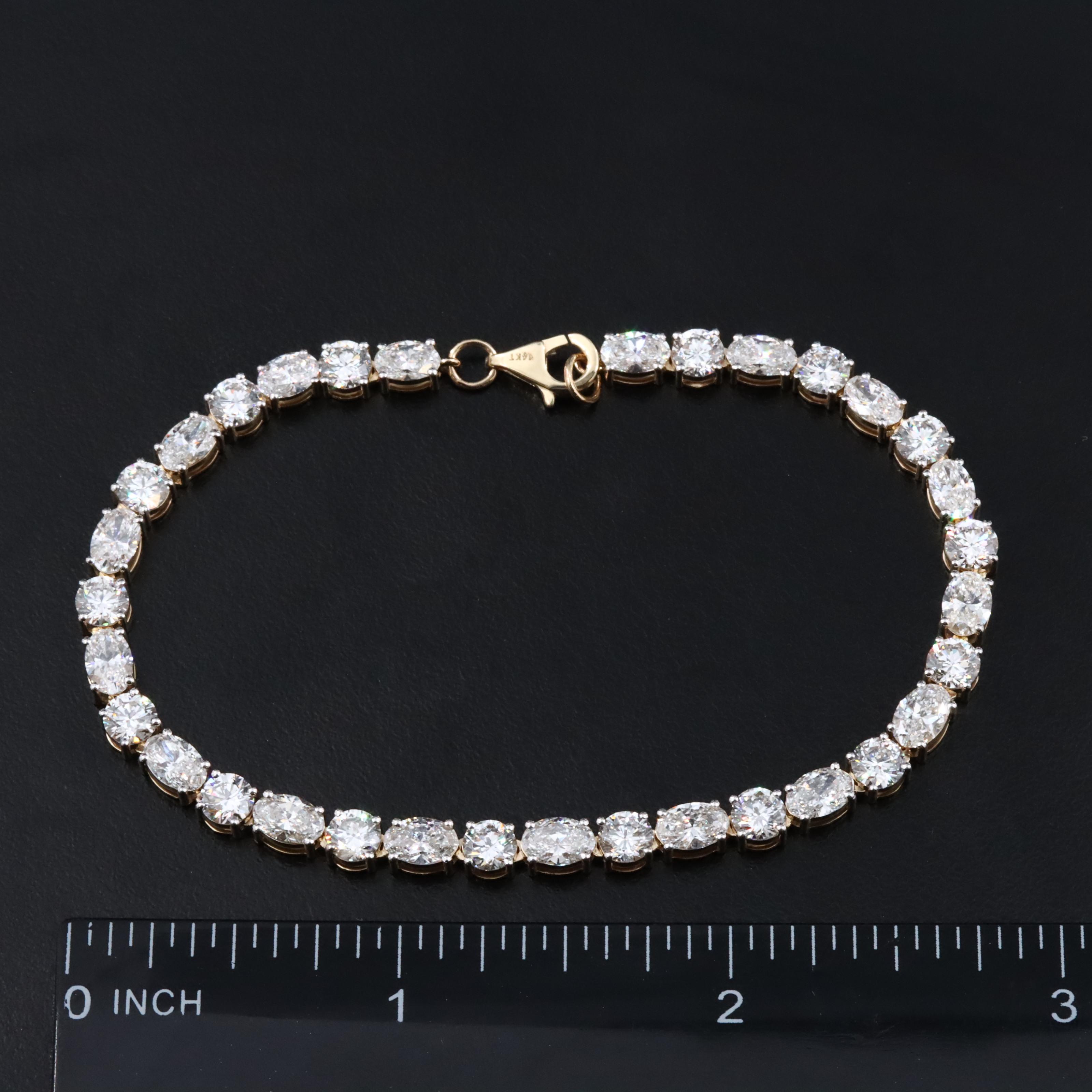 14K 9.64 CTW Lab Grown Diamond Bracelet