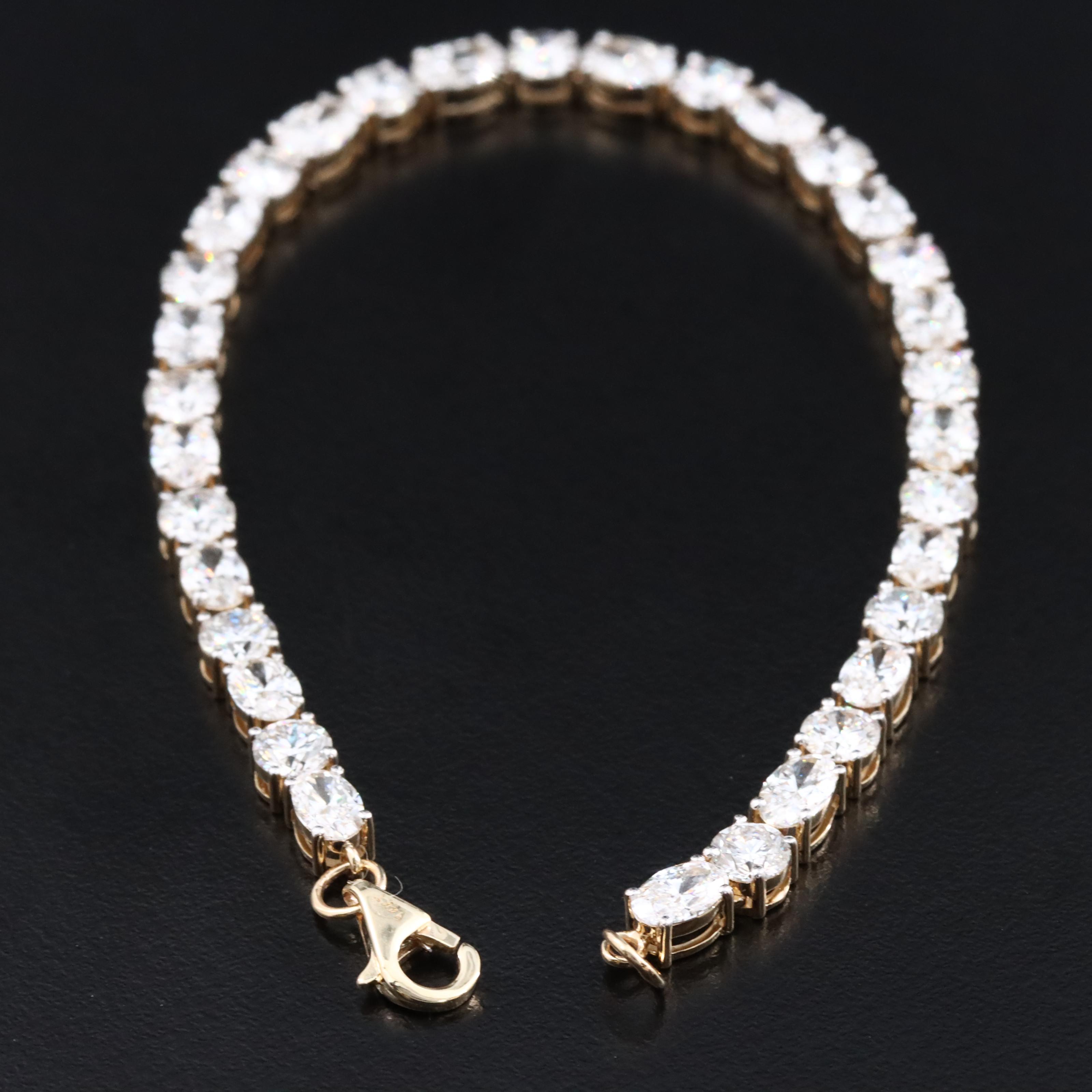 14K 9.64 CTW Lab Grown Diamond Bracelet