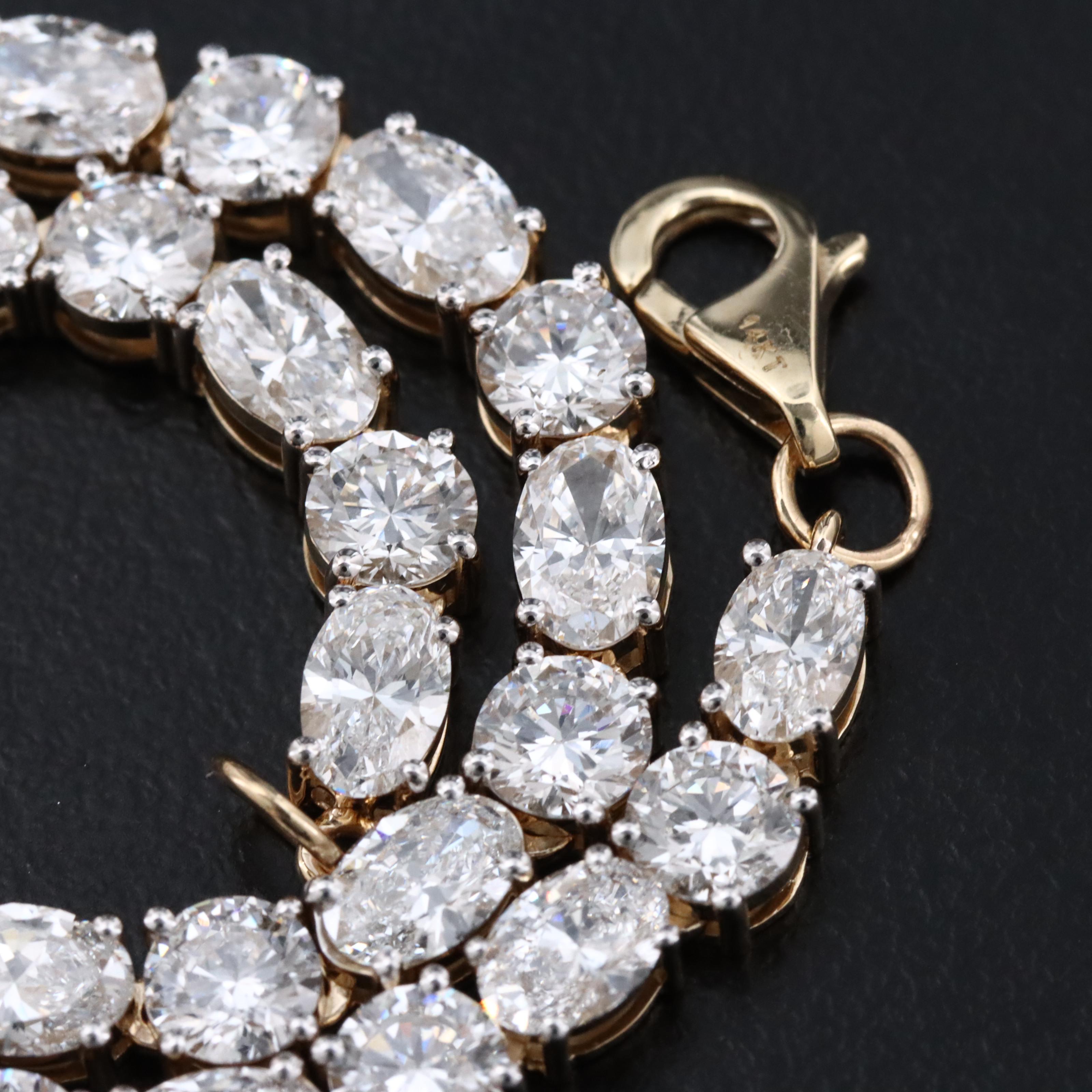 14K 9.64 CTW Lab Grown Diamond Bracelet