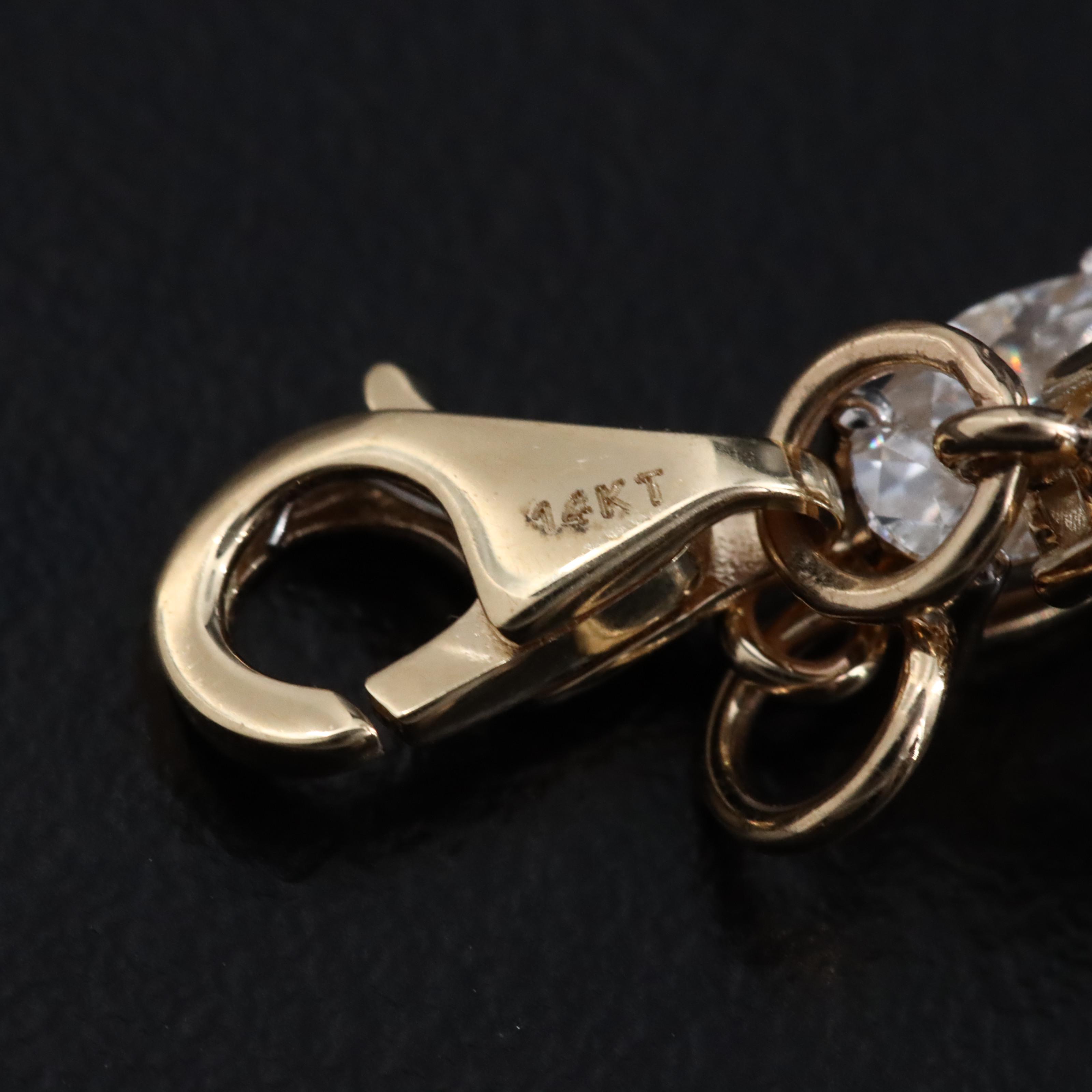 14K 9.64 CTW Lab Grown Diamond Bracelet