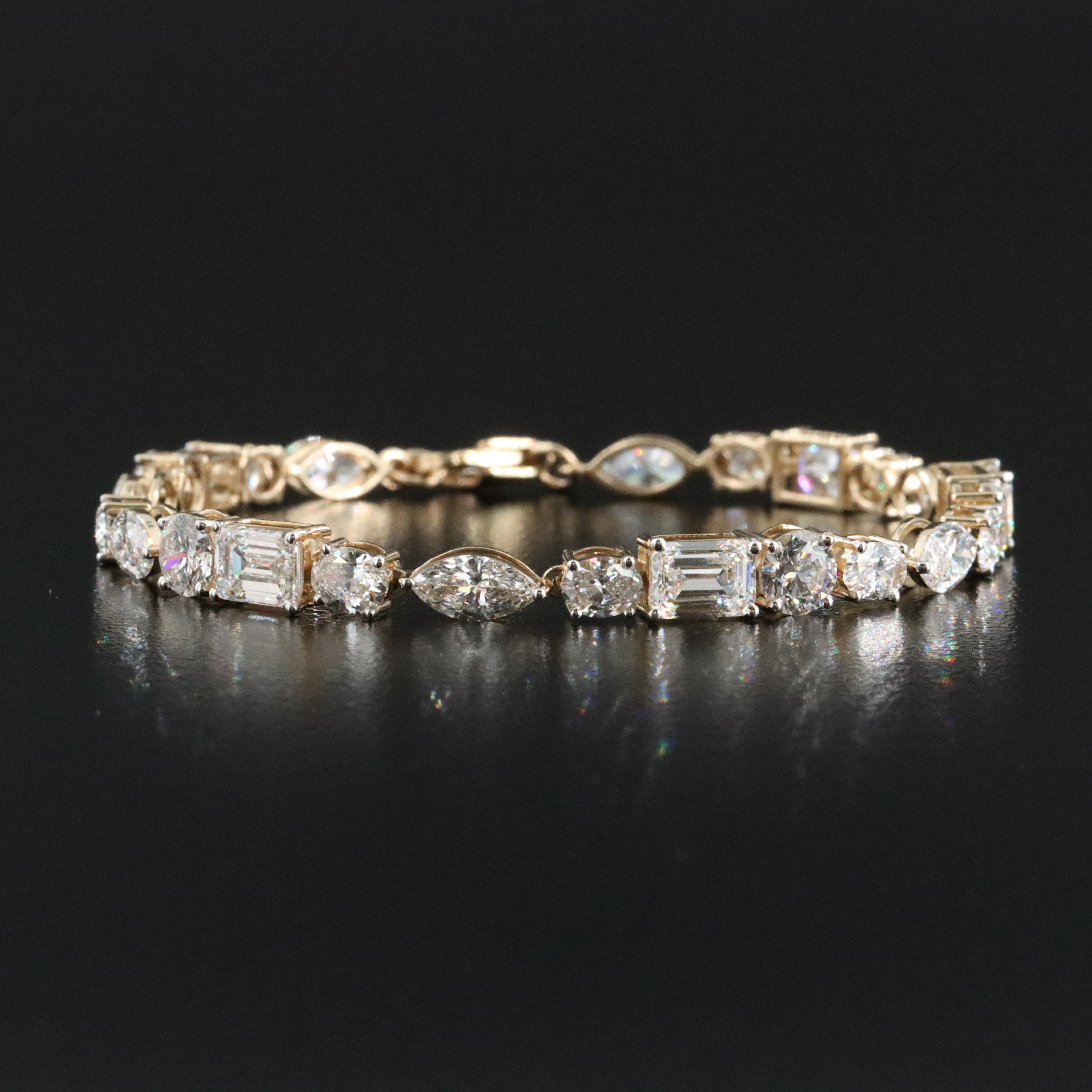 14K 10.32 CTW Lab Grown Diamond Bracelet