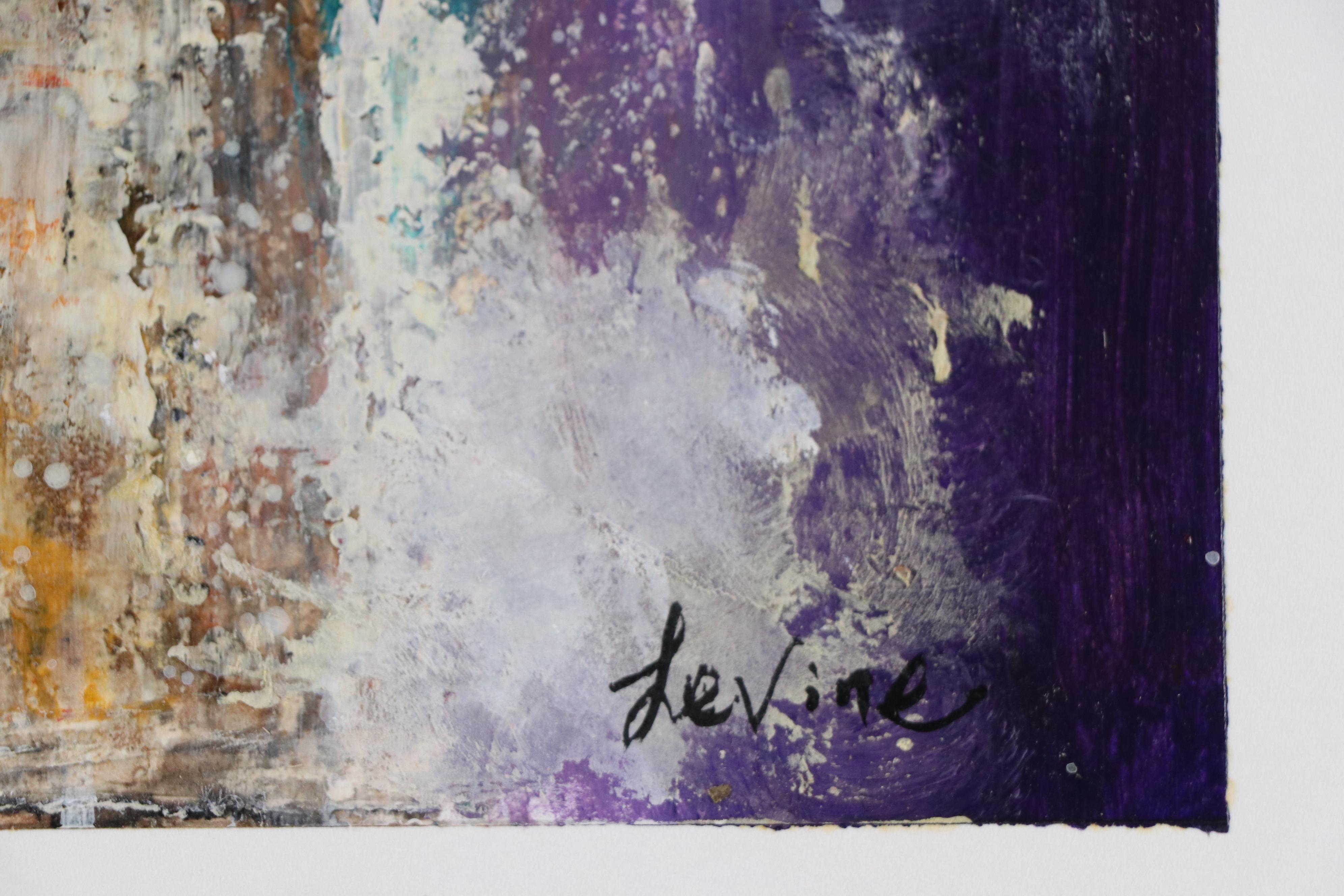 Levine Abstract Imposto Oil Painting with Rectangular Forms, 21st Century