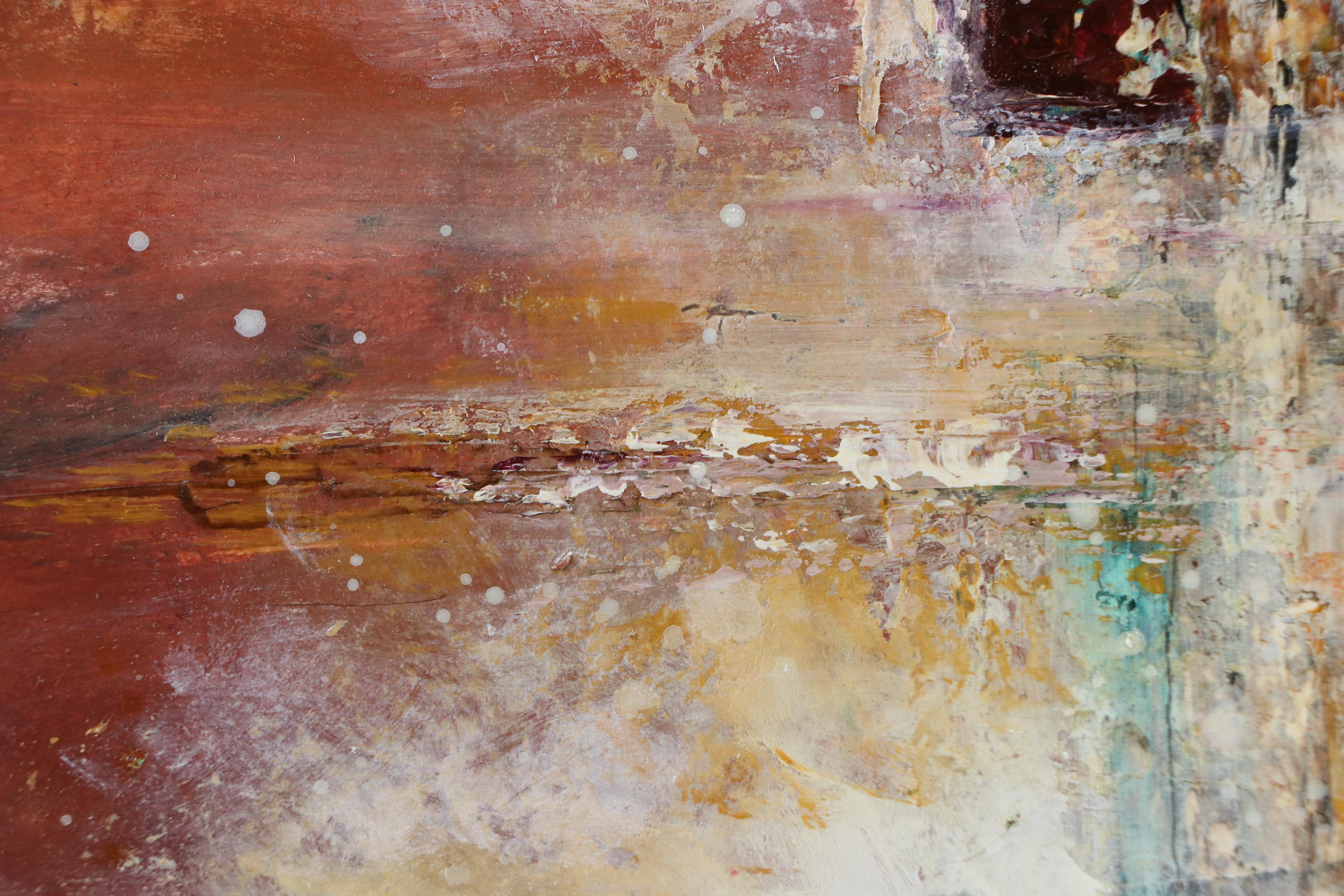 Levine Abstract Imposto Oil Painting with Rectangular Forms, 21st Century