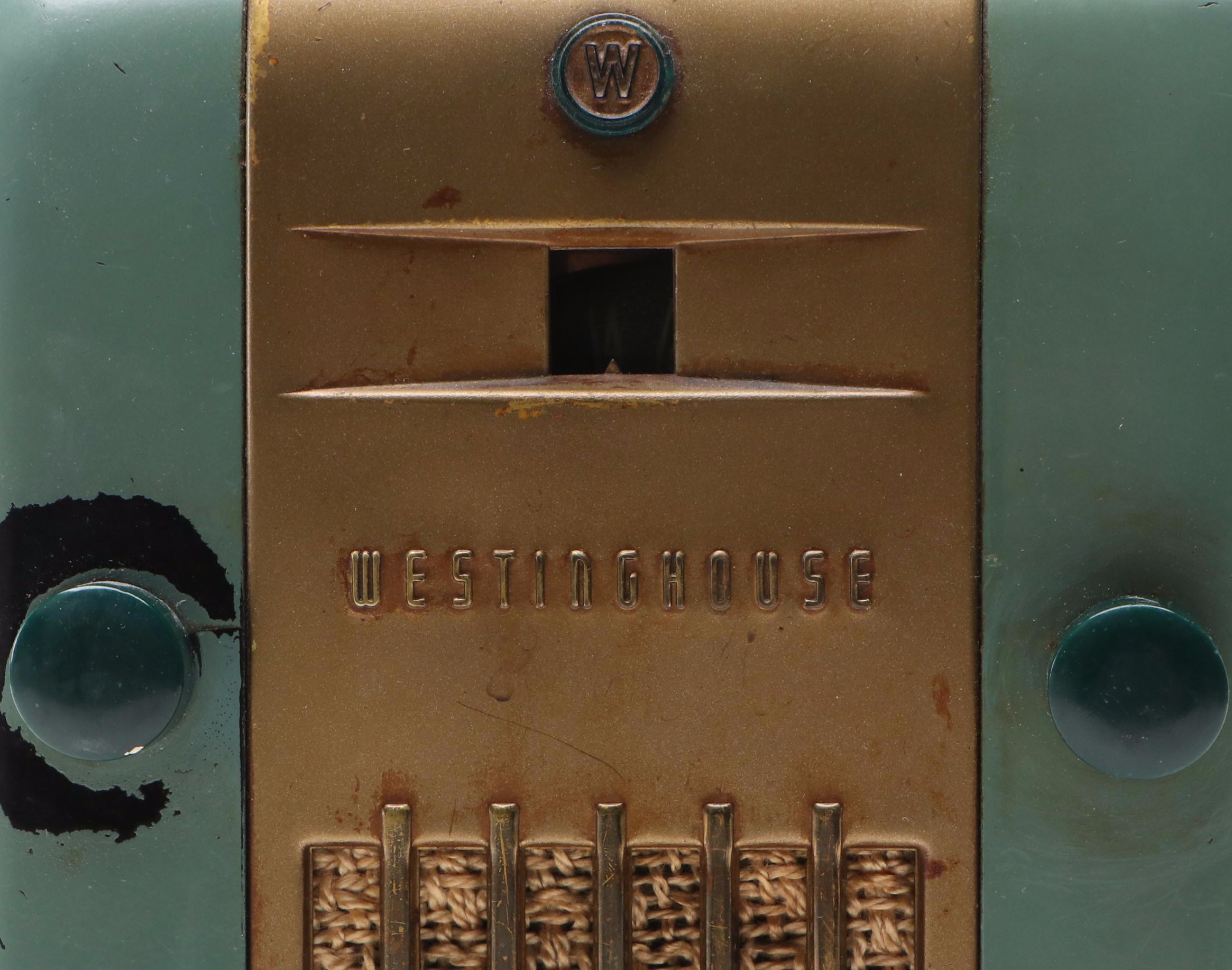 Westinghouse " The Little Jewel" Refrigerator Front Art Deco Promo Radio