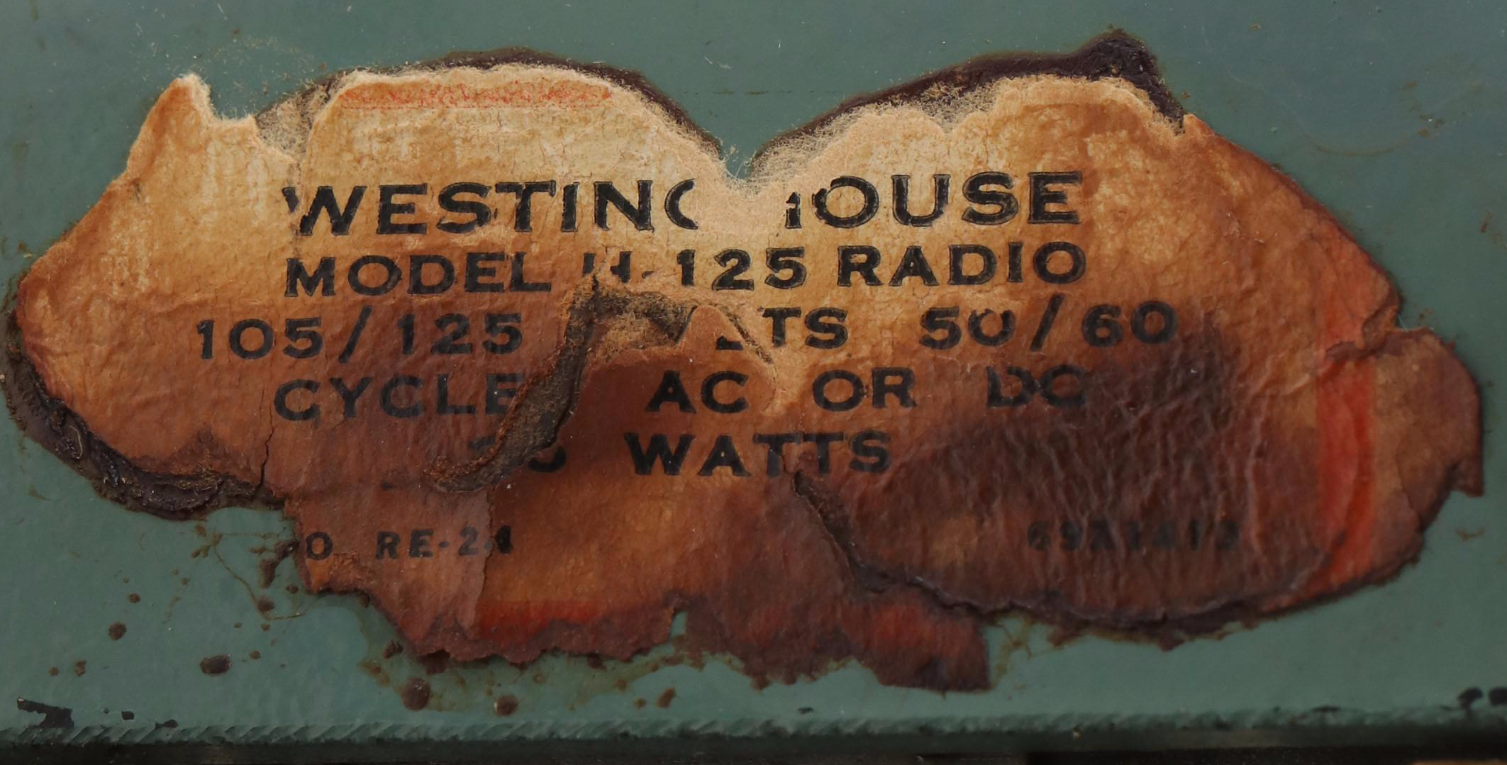 Westinghouse " The Little Jewel" Refrigerator Front Art Deco Promo Radio