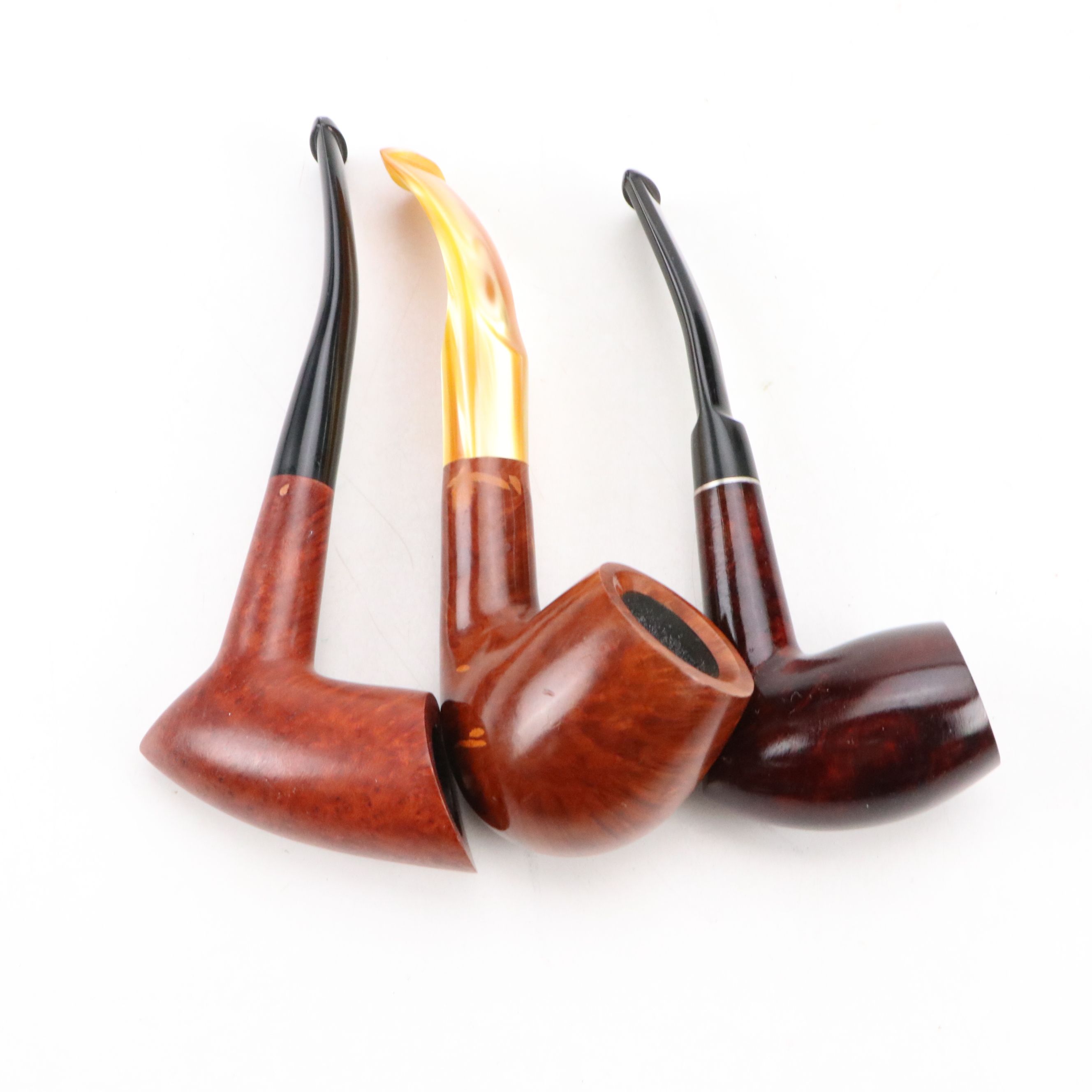 Collection of Italian and Israeli Made Briar Tobacco Pipes, 20th Century