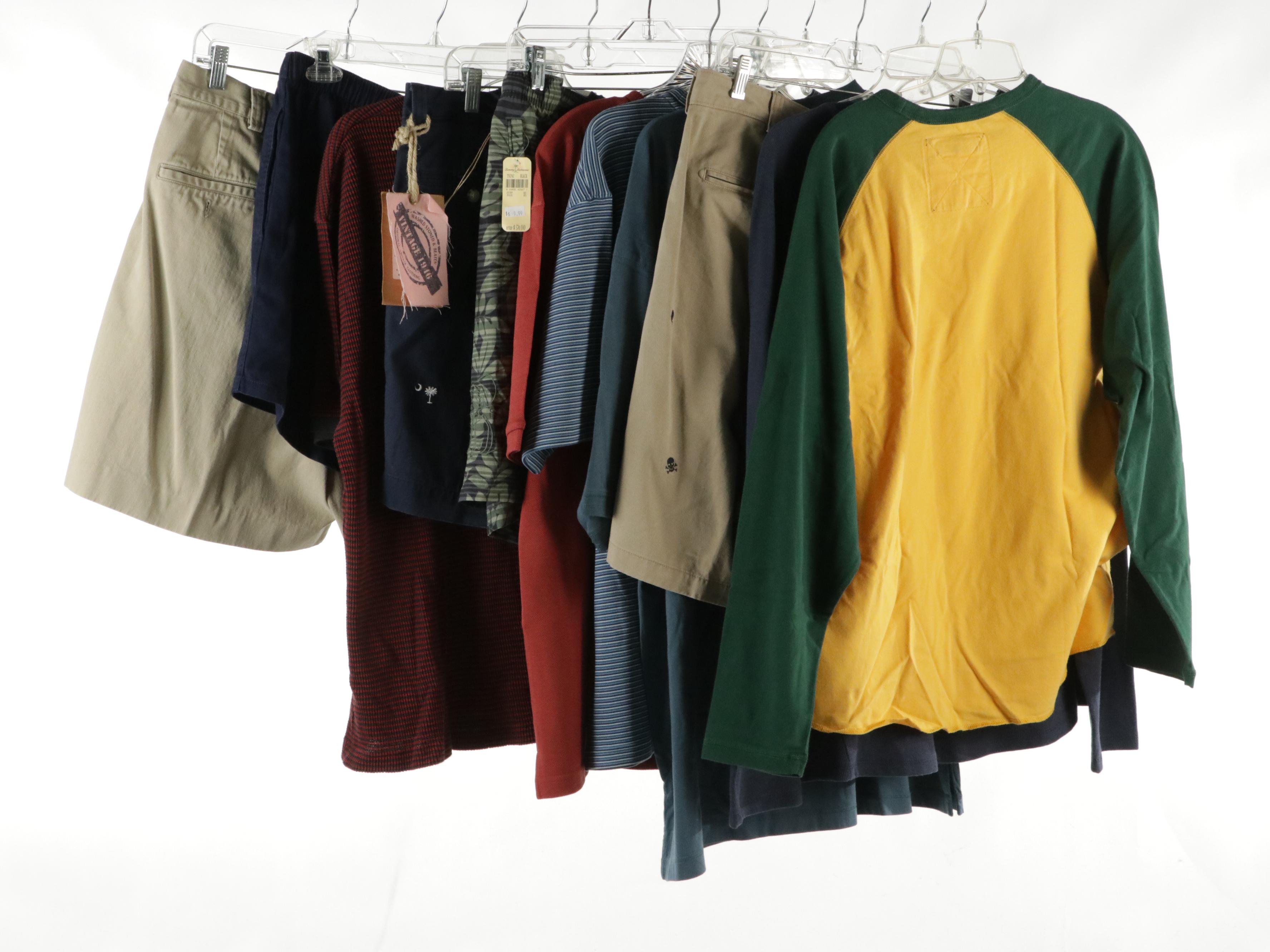 Men's Separates Including Tommy Bahama Swim Trunks and Cotton T-Shirts, More