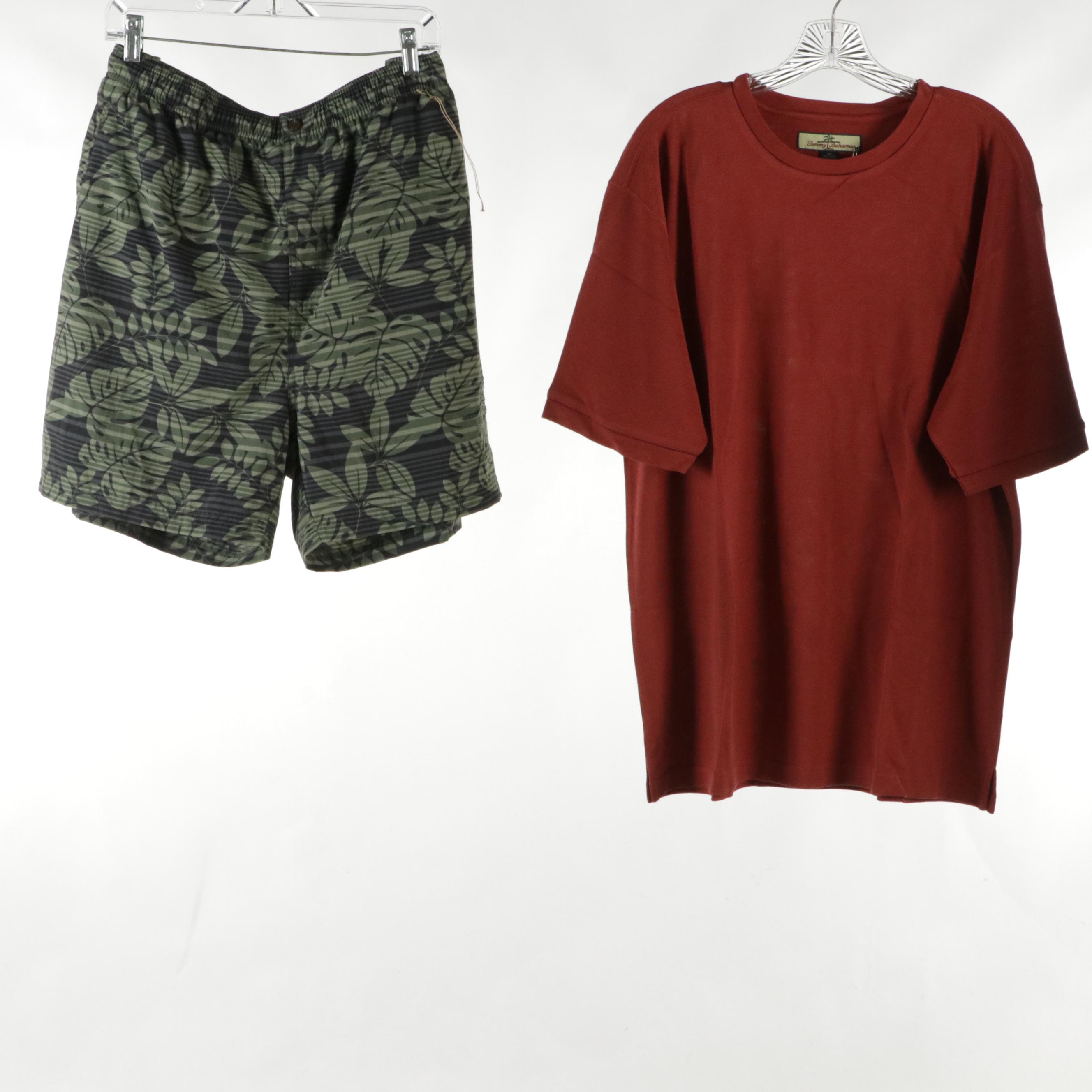 Men's Separates Including Tommy Bahama Swim Trunks and Cotton T-Shirts, More