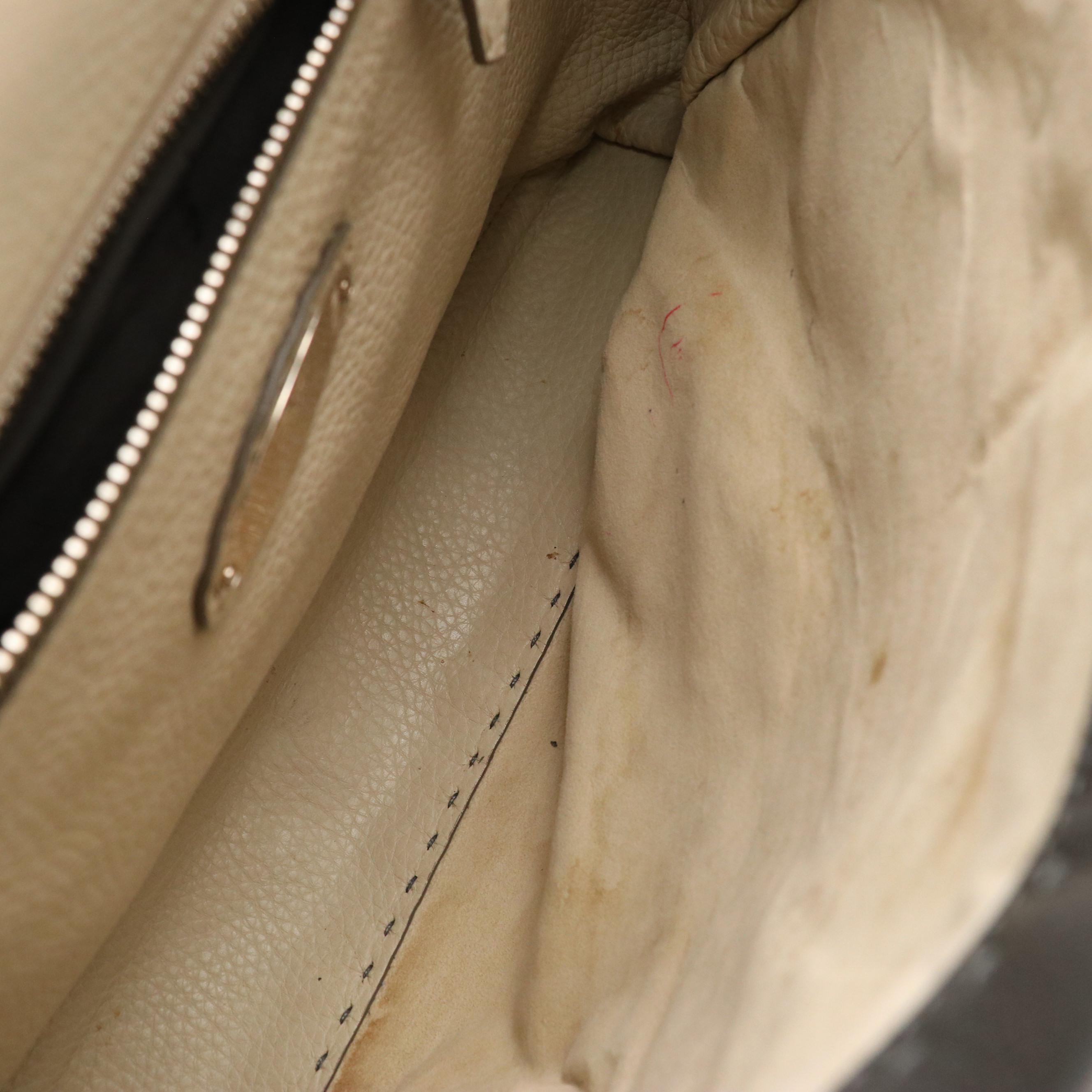 Fendi Large Peekaboo Top Handle Bag in Dark Grey Grained Calfskin Leather