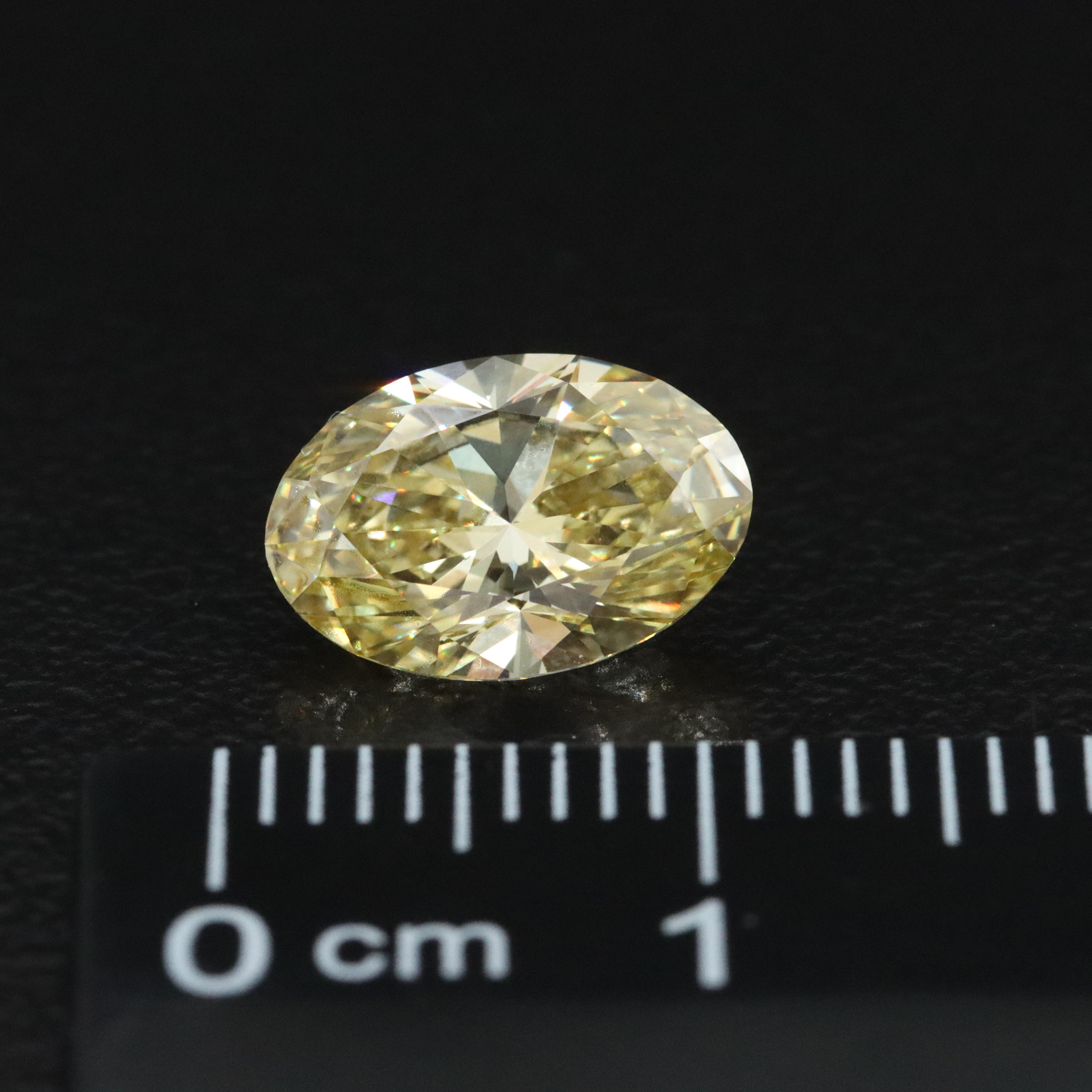 Loose 2.08 CT Lab Grown Fancy Yellow Diamond with IGI Report