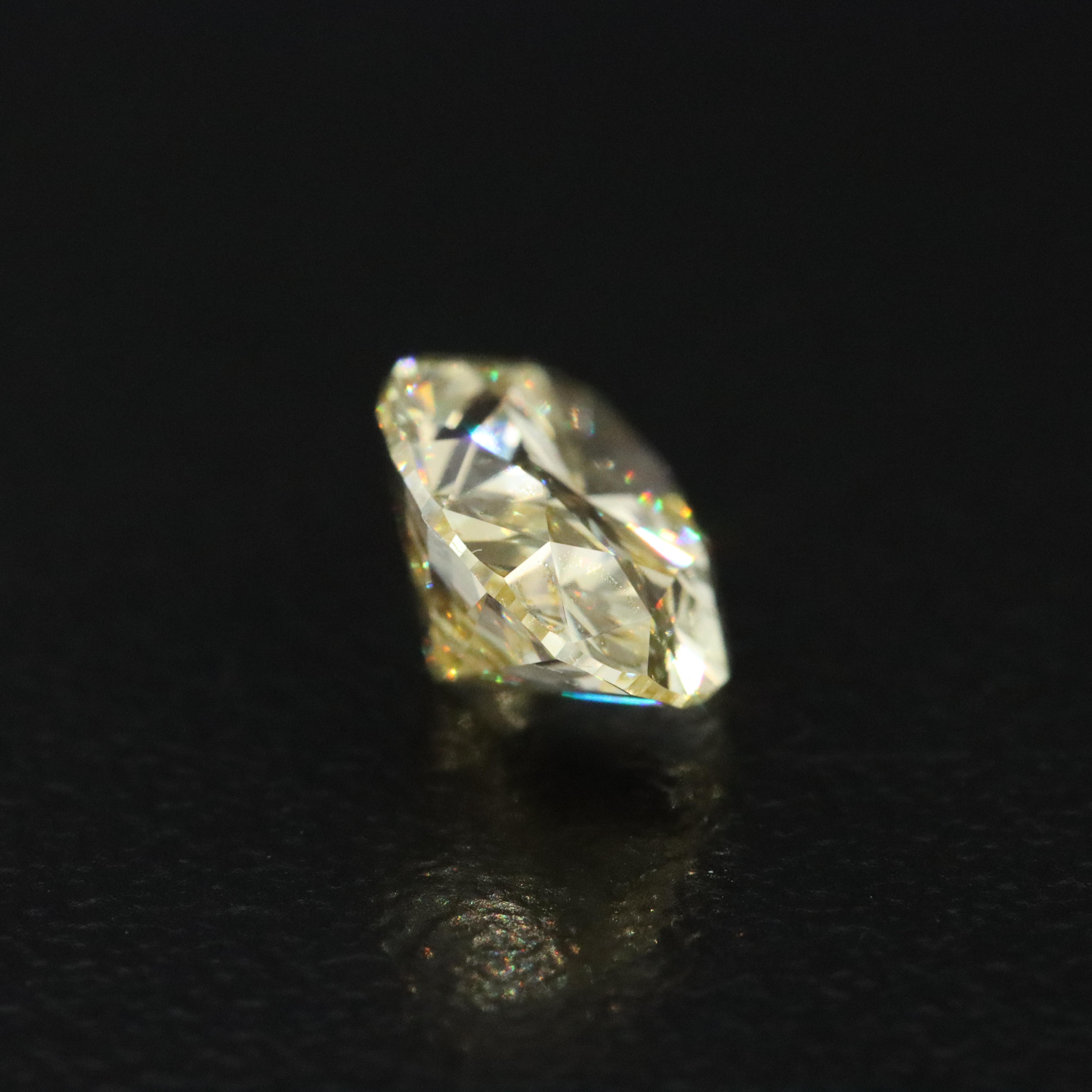 Loose 2.08 CT Lab Grown Fancy Yellow Diamond with IGI Report