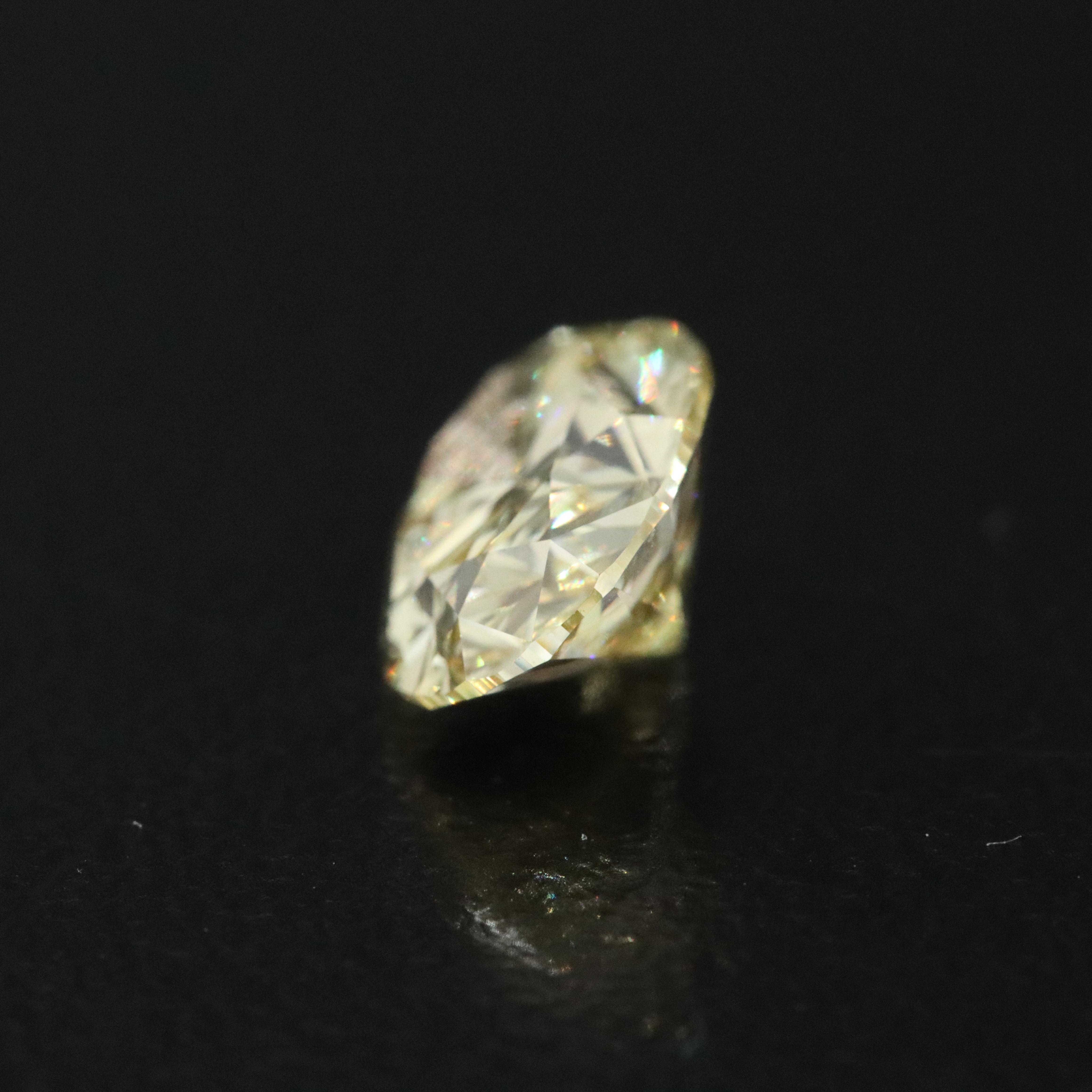 Loose 2.08 CT Lab Grown Fancy Yellow Diamond with IGI Report
