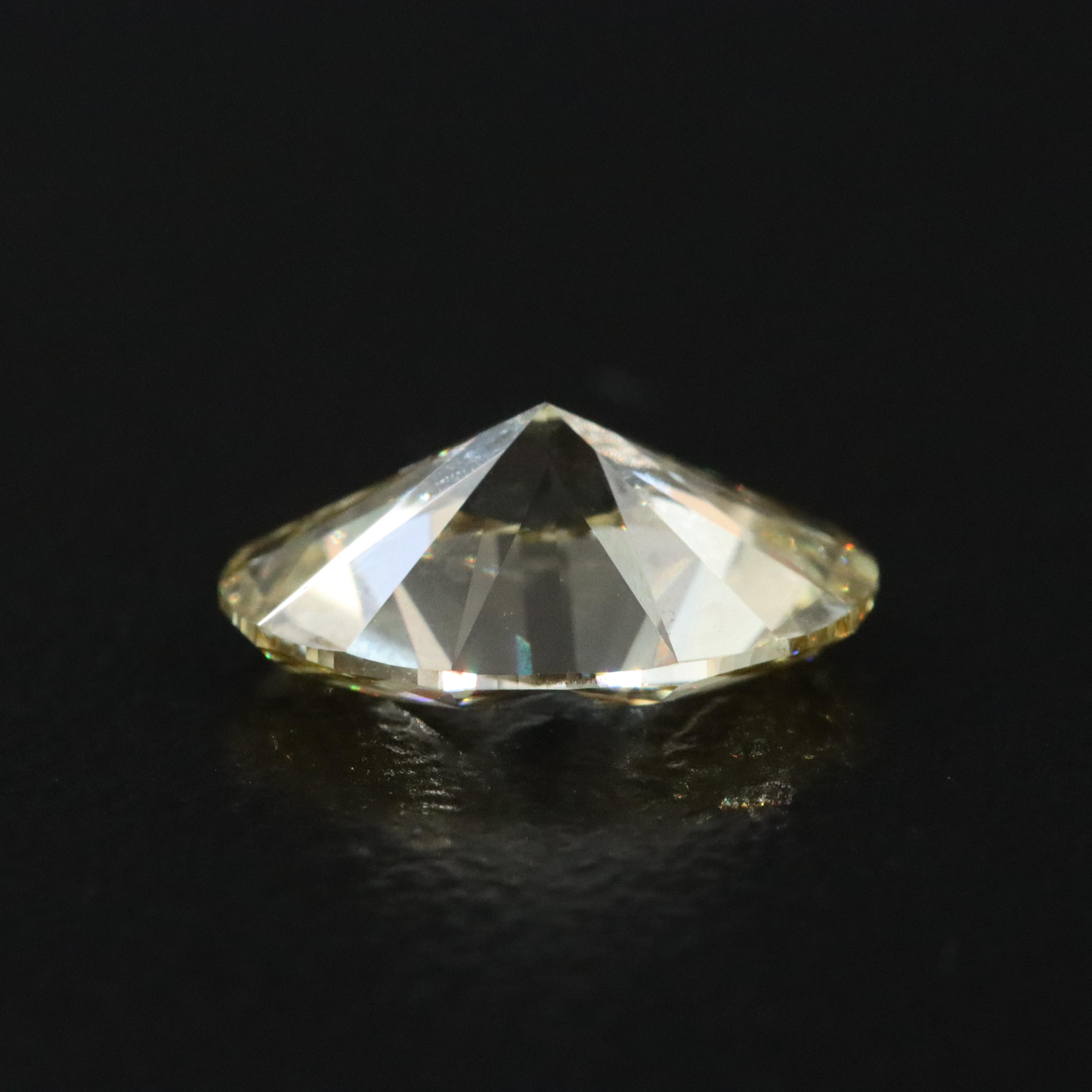 Loose 2.08 CT Lab Grown Fancy Yellow Diamond with IGI Report