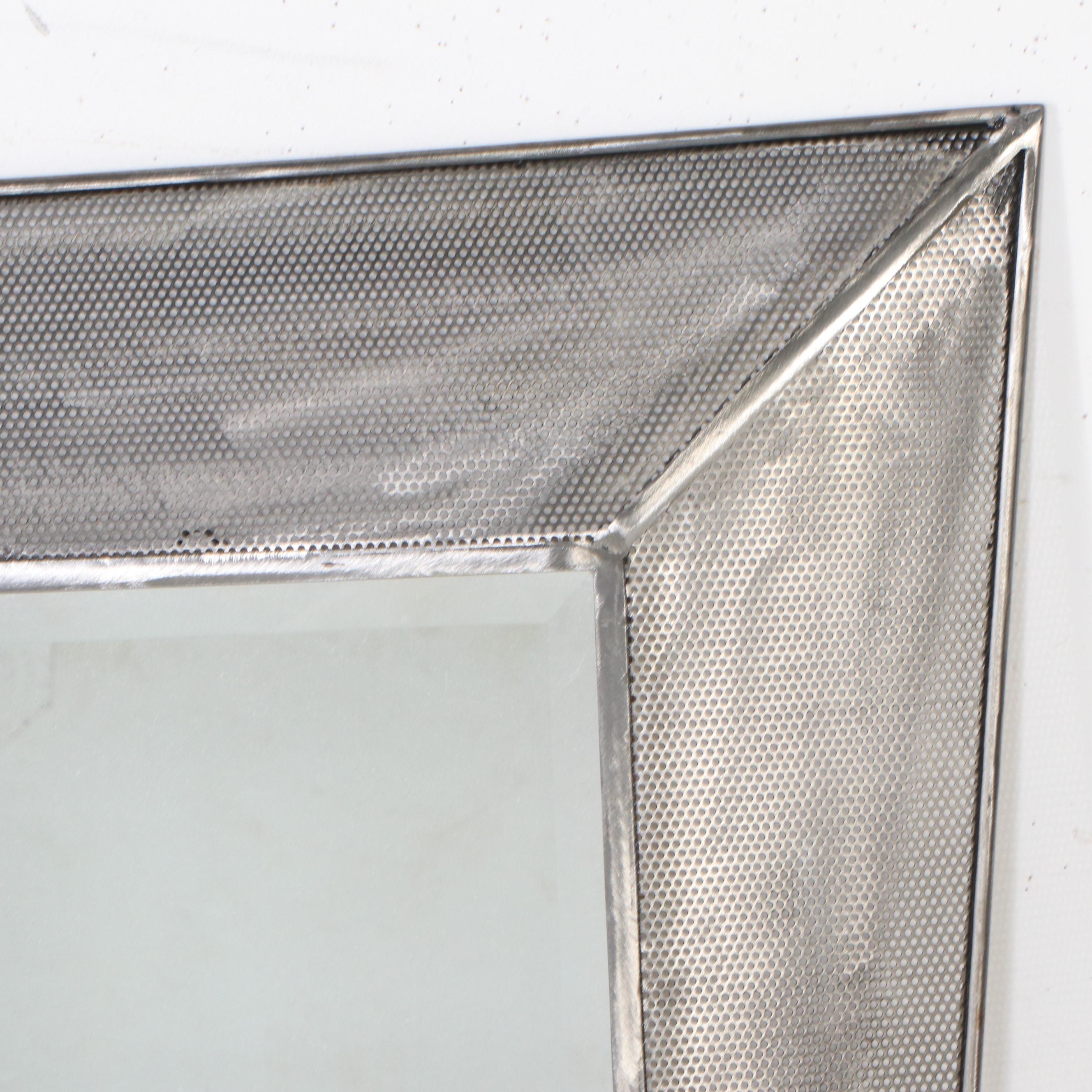 Uttermost Modern Perforated Metal Framed Wall Mirror