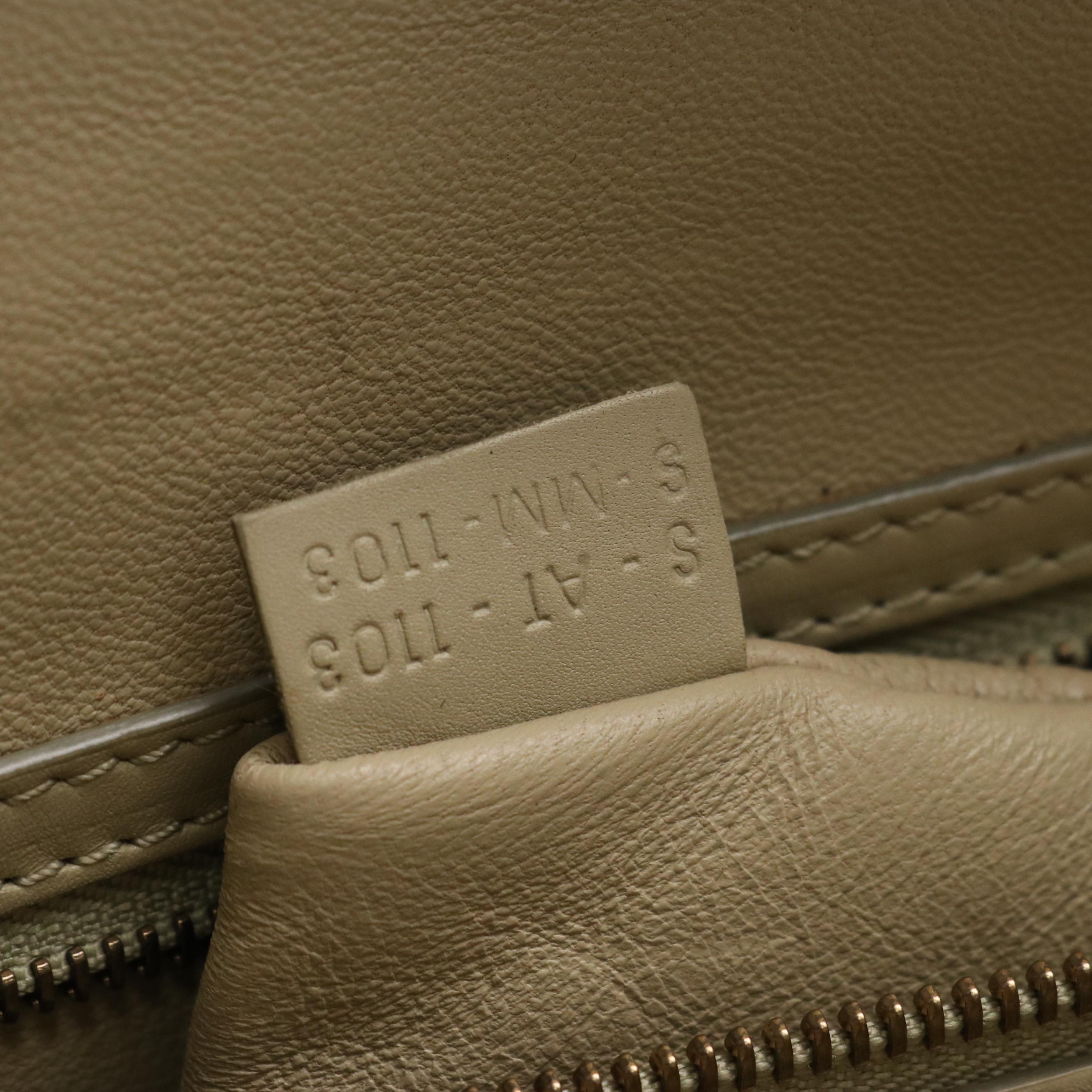 Céline Phantom Luggage Tote in Smooth Beige Calfskin Leather