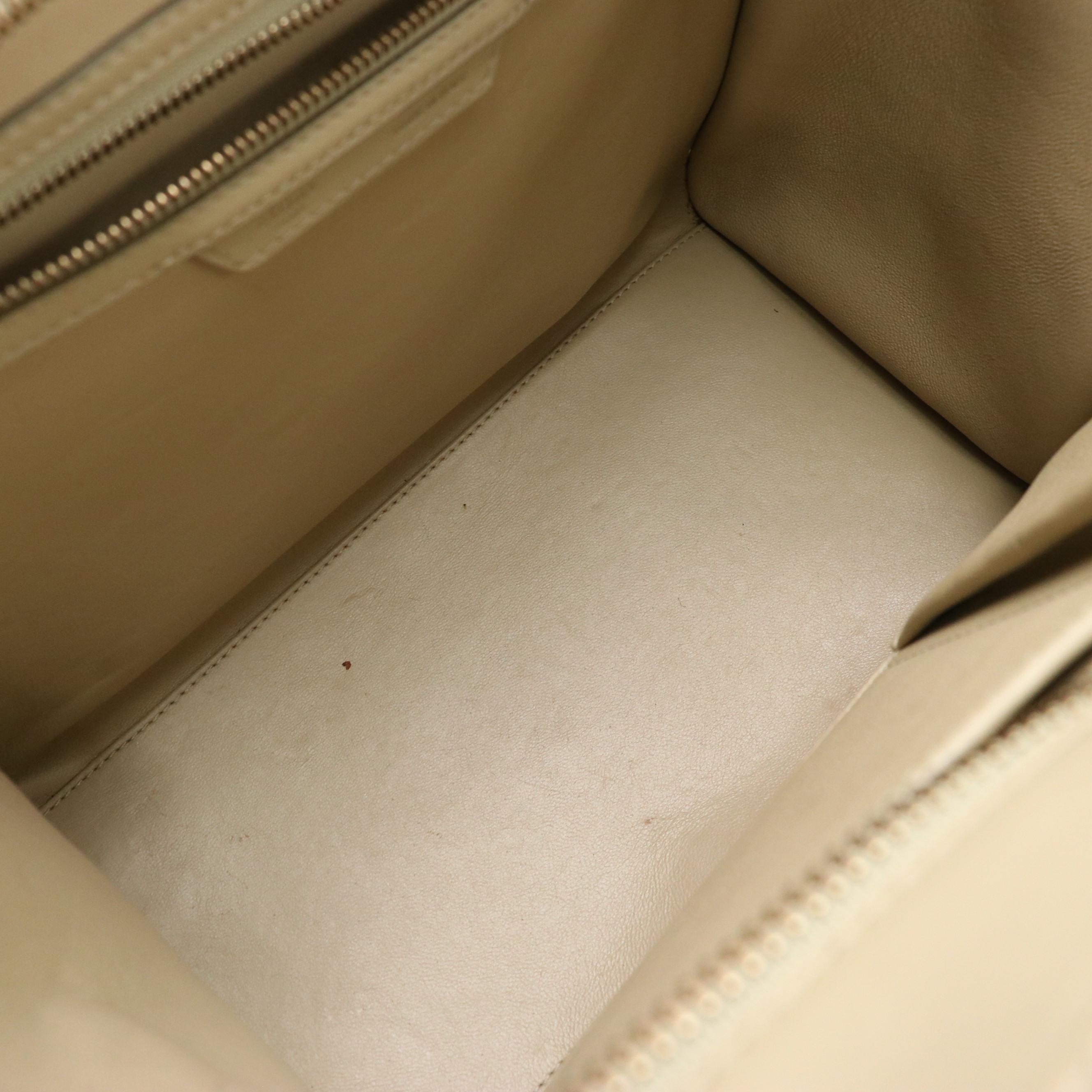 Céline Phantom Luggage Tote in Smooth Beige Calfskin Leather