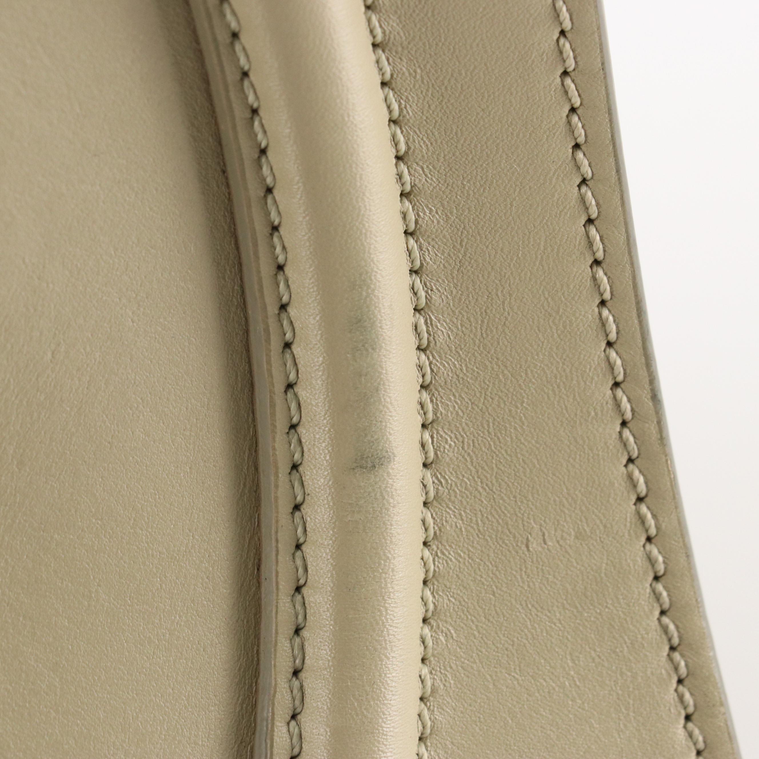 Céline Phantom Luggage Tote in Smooth Beige Calfskin Leather