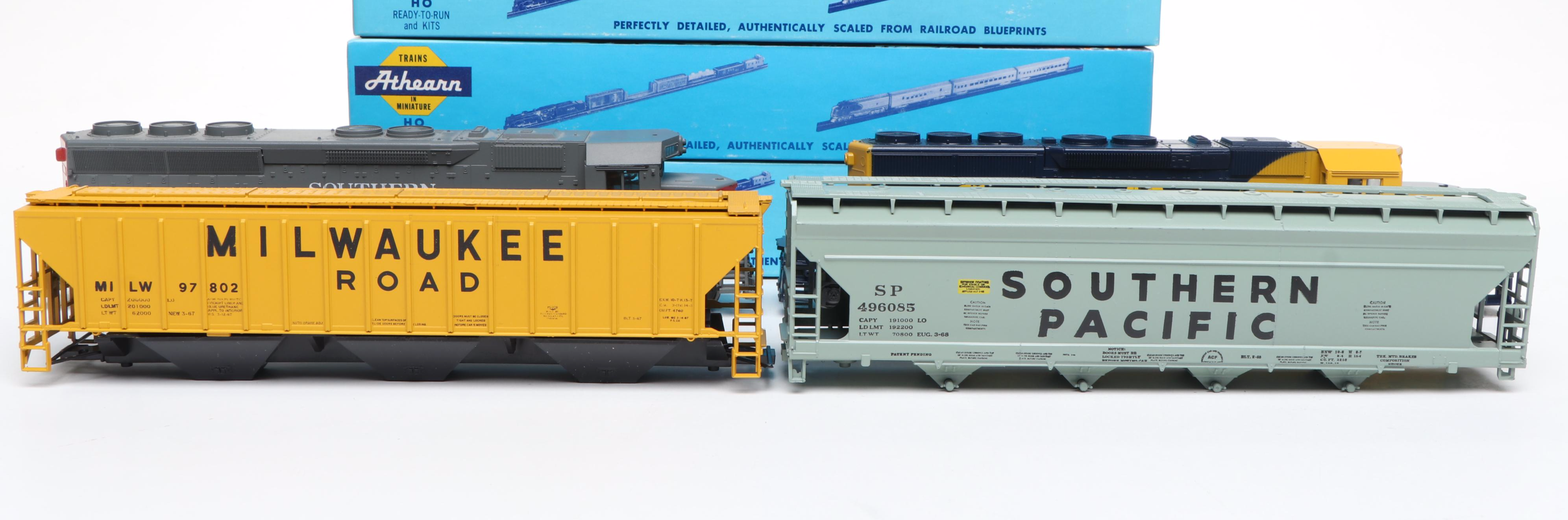 Athearn HO Scale Train Cars, Late 20th Century